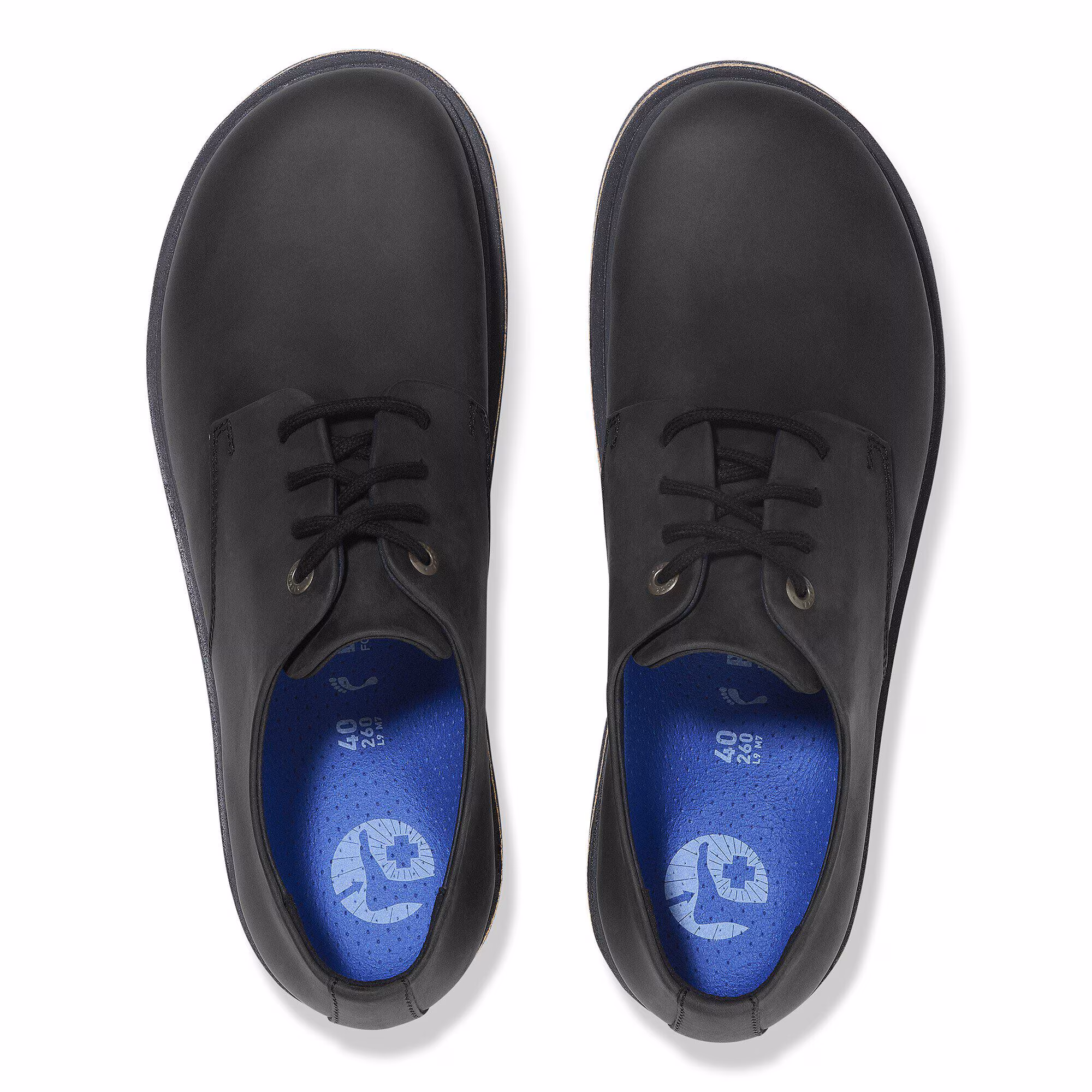 Highwood Lace Low Cuir huilé - Black