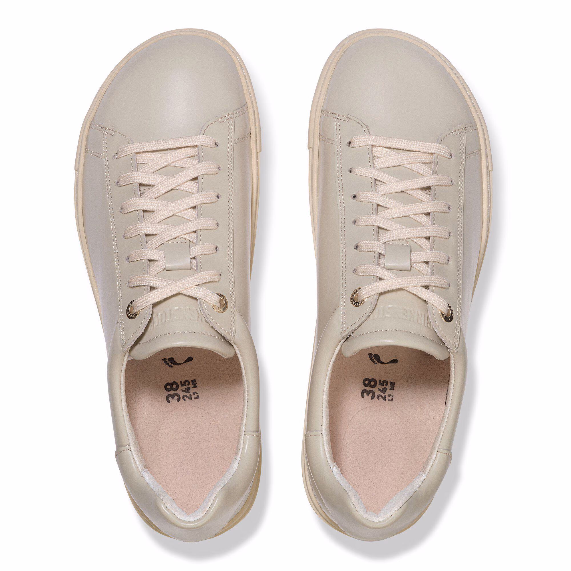 Bend Low Cuir naturel verni - Oyster