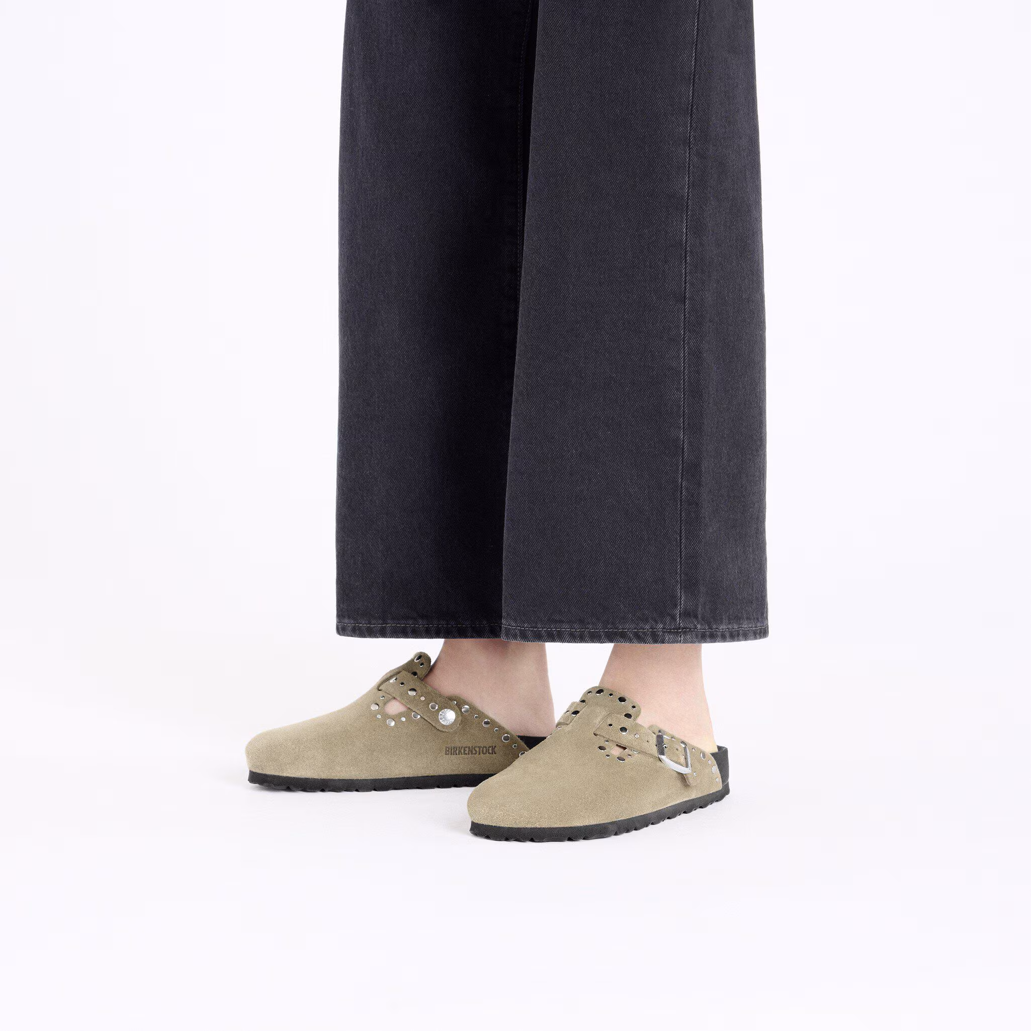 Boston Rivets Suède - Taupe