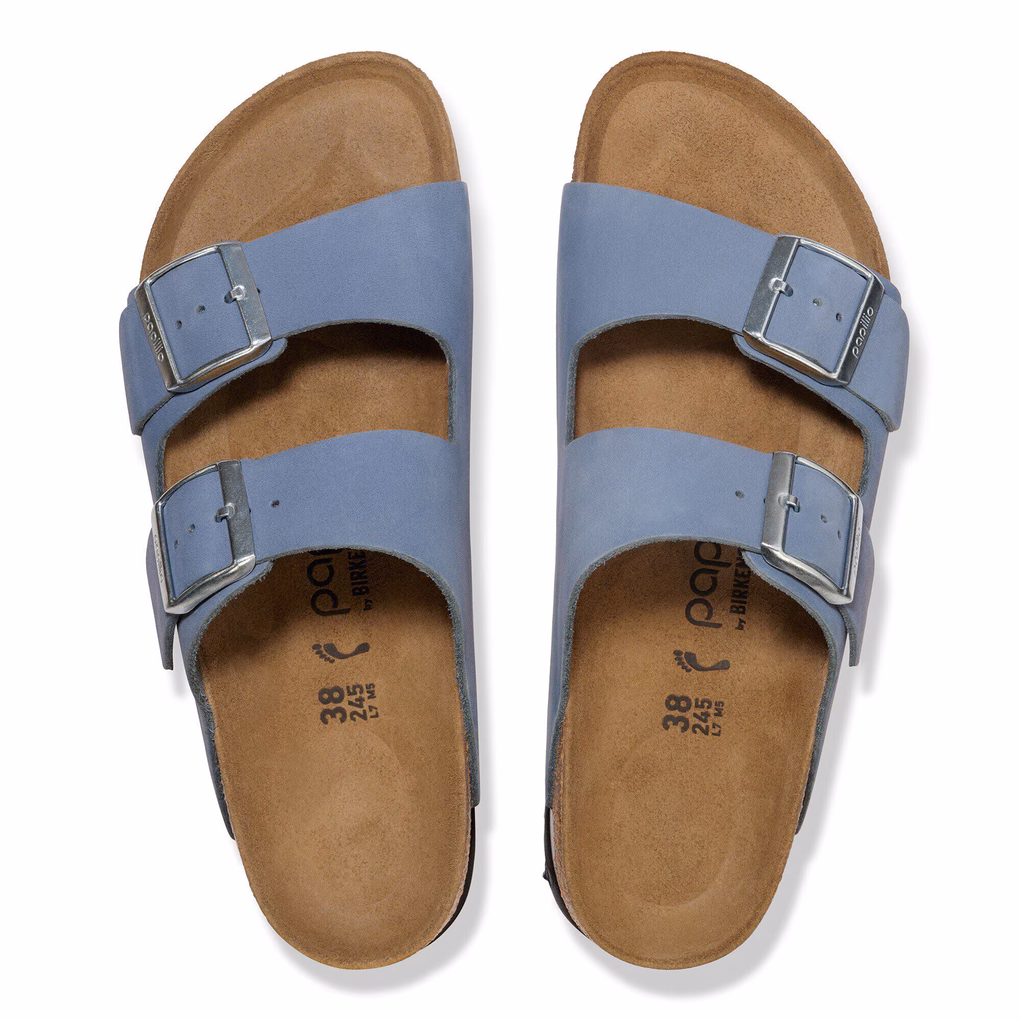 Arizona Flex Platform Cuir nubuck - Stone Blue