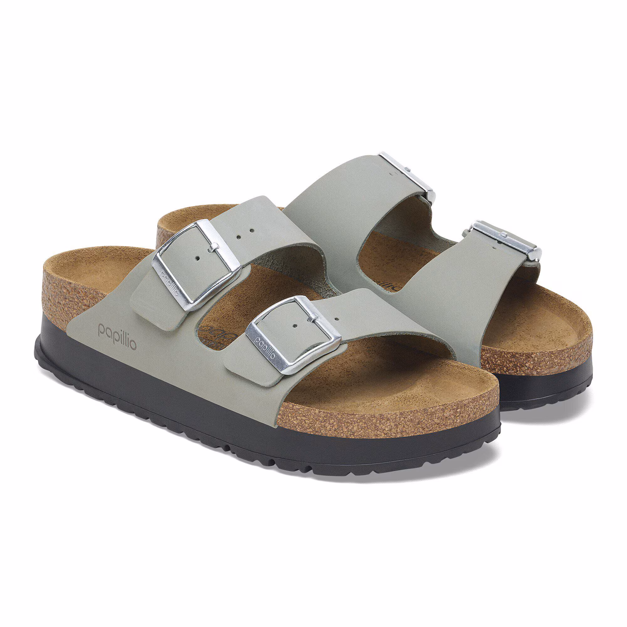 Arizona Flex Platform Cuir nubuck - Pure Sage