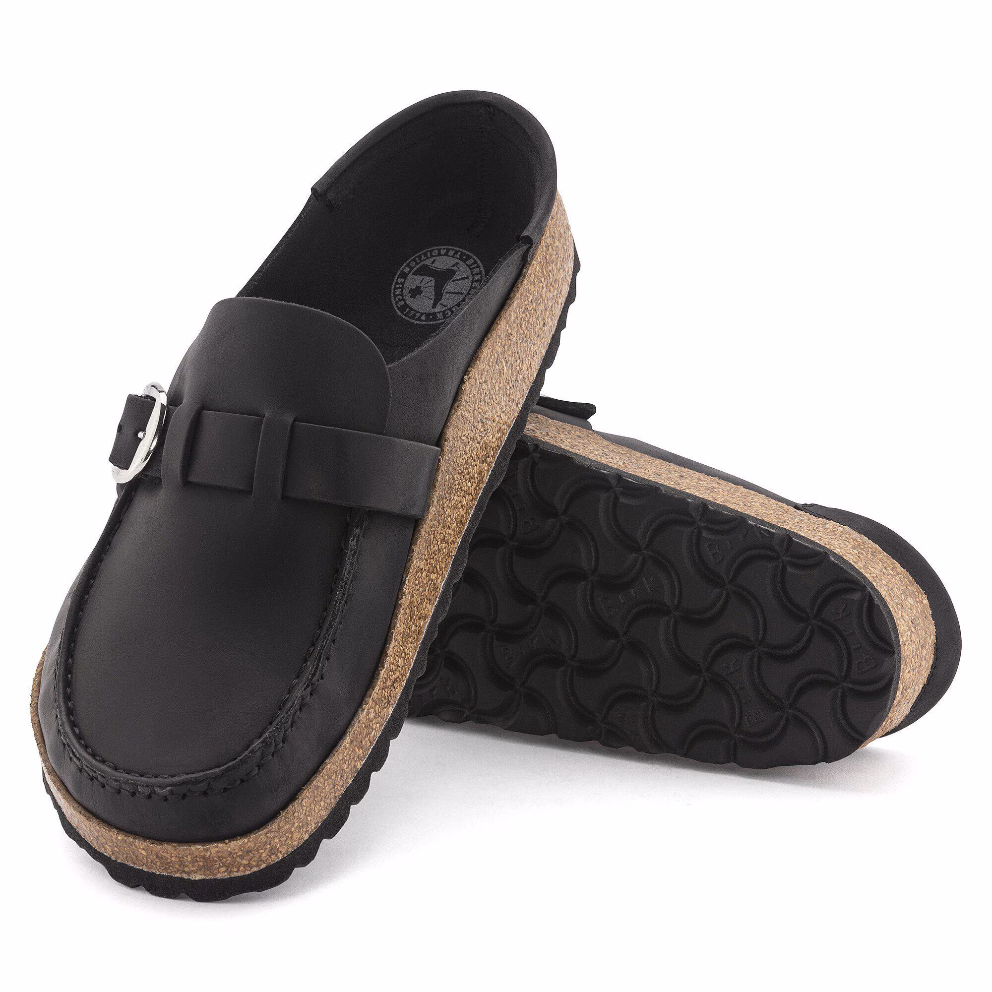 Buckley Cuir huilé - Black
