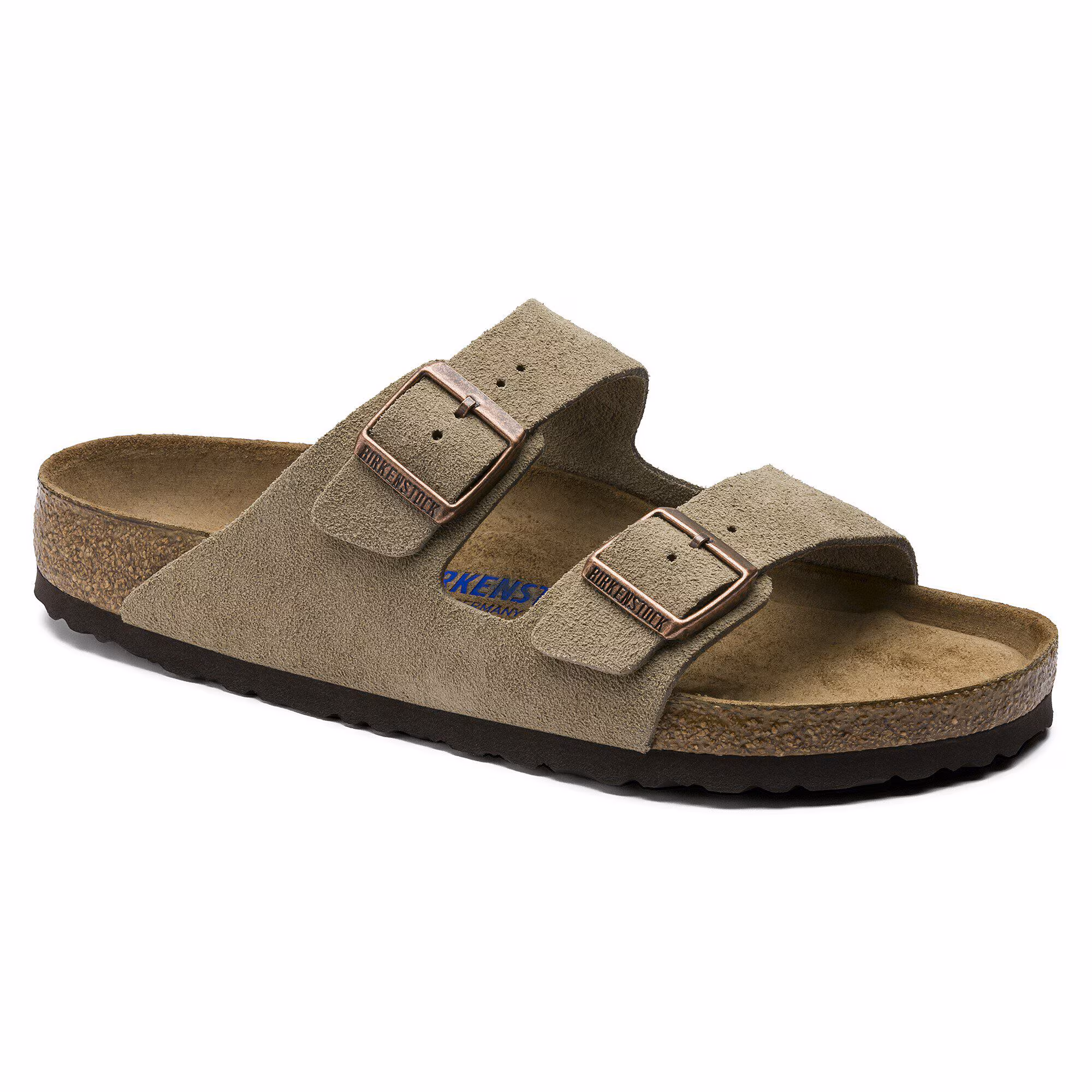 Arizona Lit de pied souple Suède - Taupe