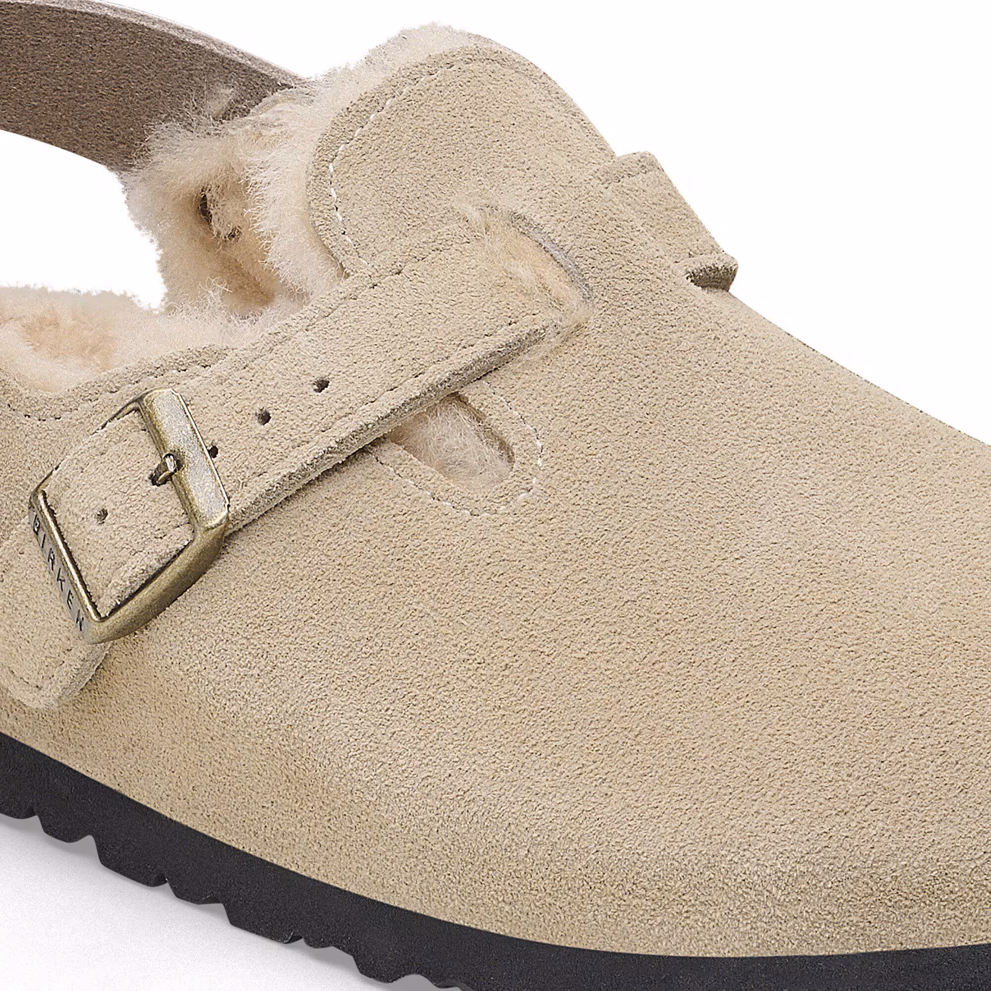 Tokio Shearling Suède/Fourrure - Taupe