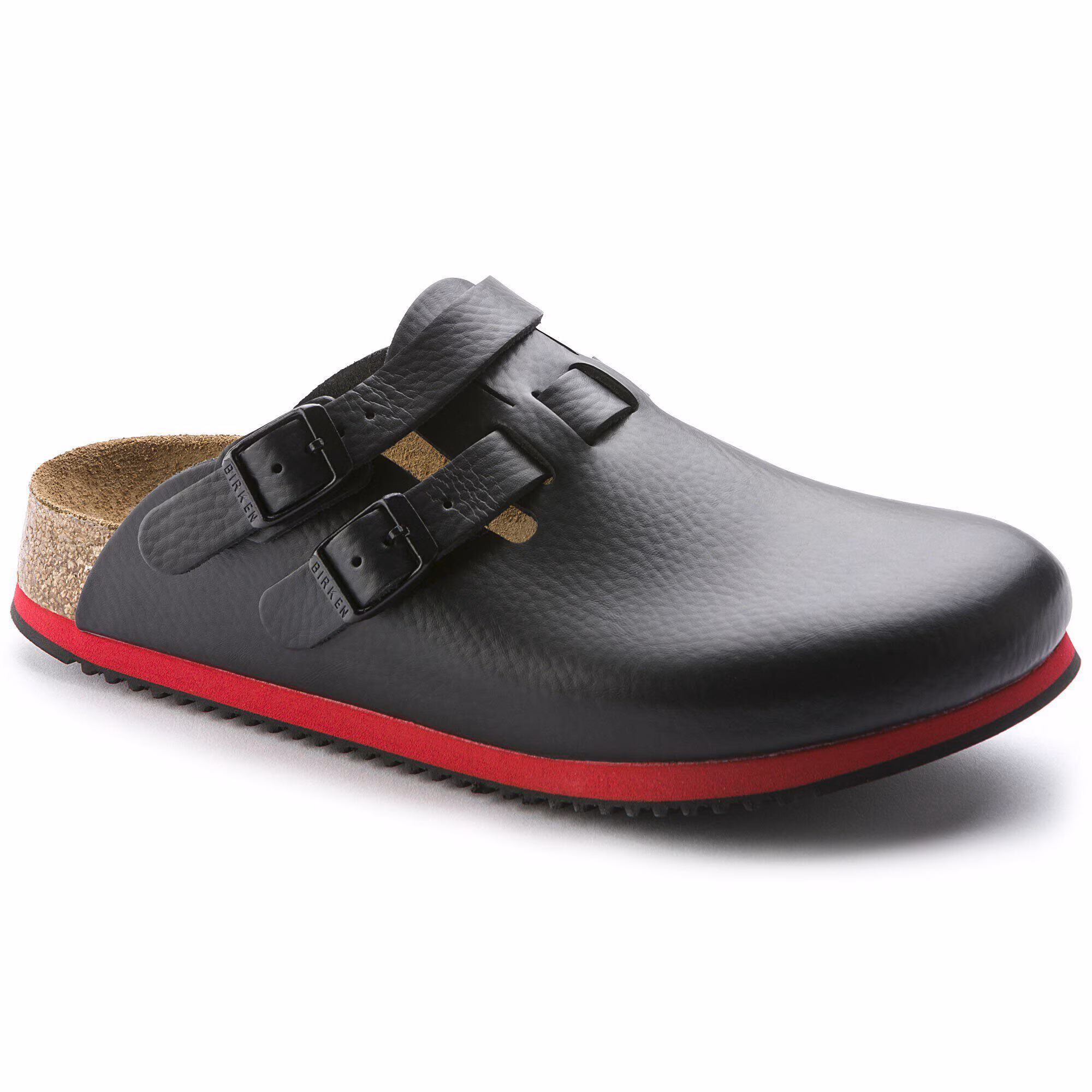 Kay SL Lit de pied souple Cuir naturel - Black