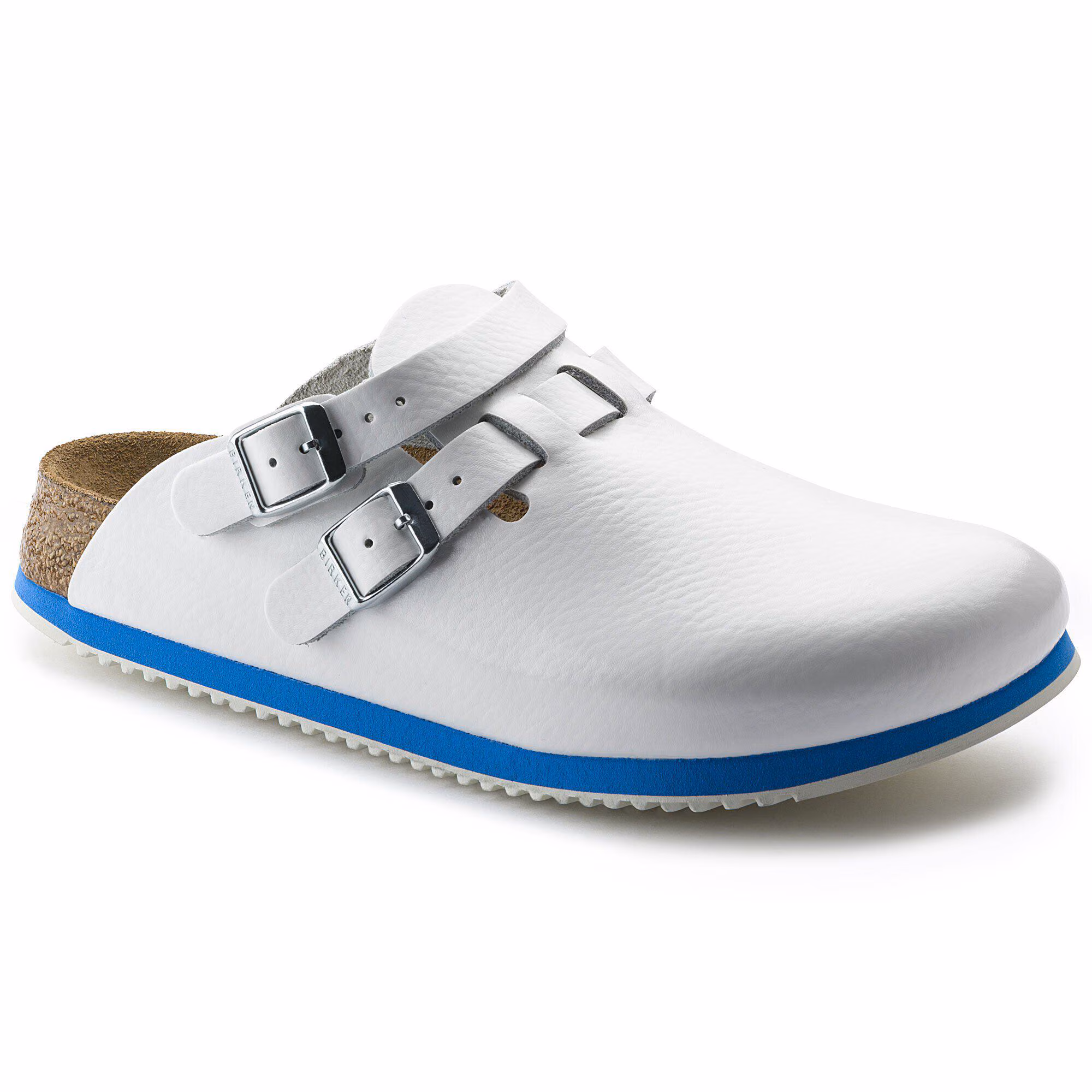 Kay SL Lit de pied souple Cuir naturel - White