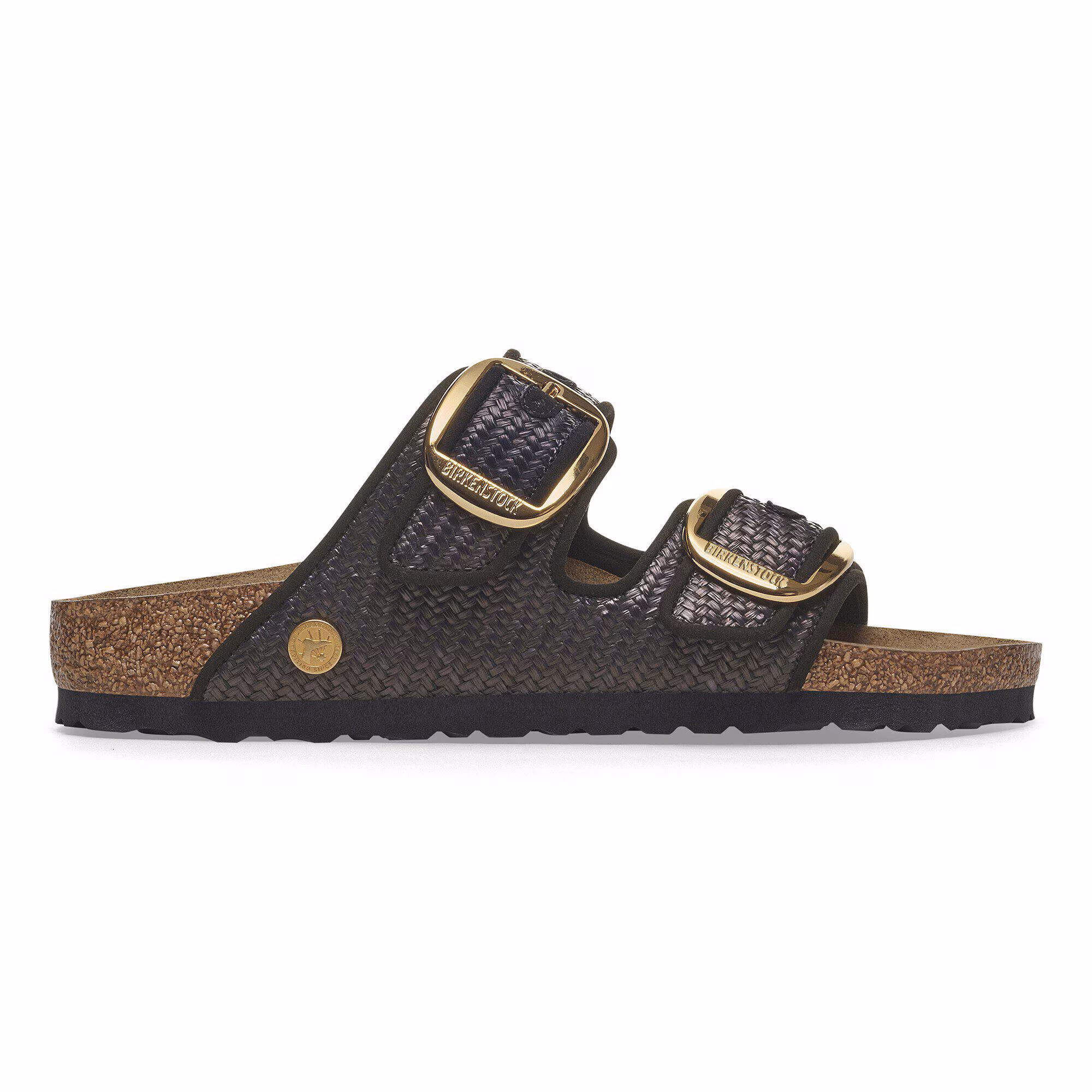 Arizona Big Buckle Raffia Textile - Raffia Black