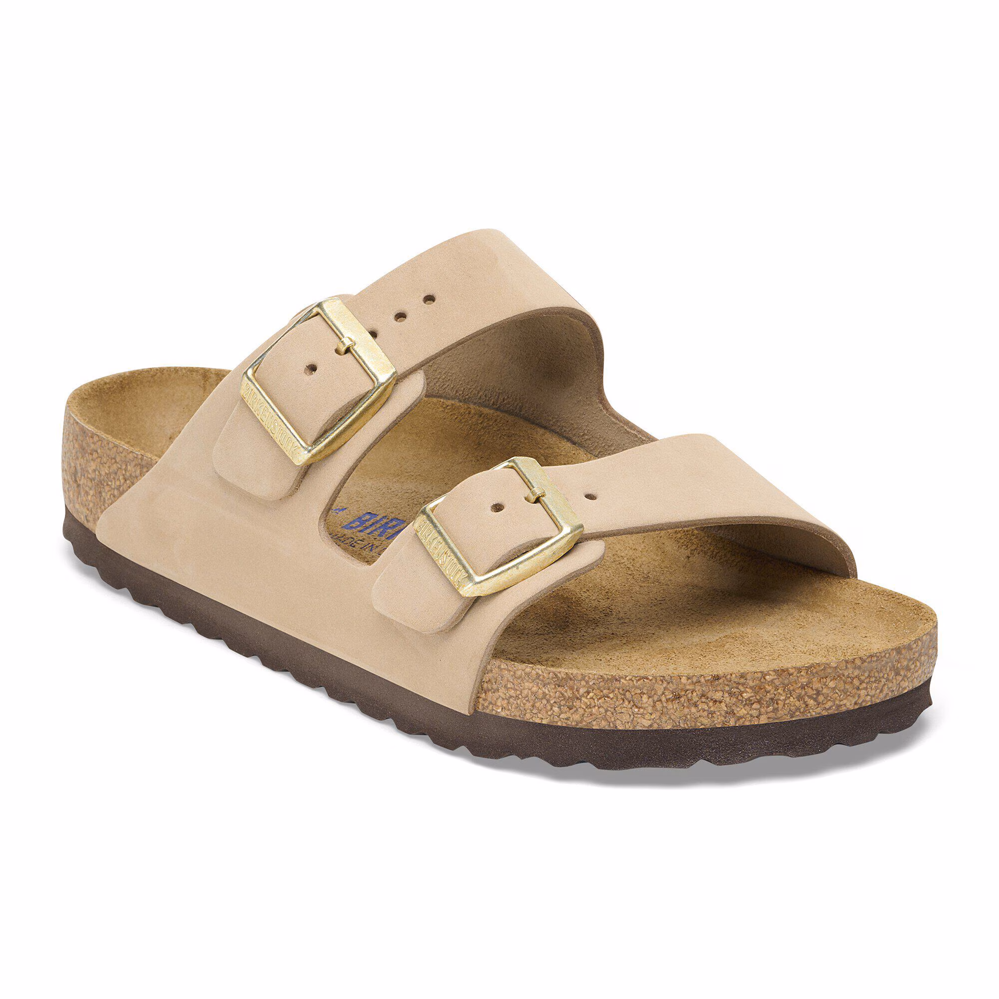 Arizona Lit de pied souple Cuir nubuck - Sandcastle