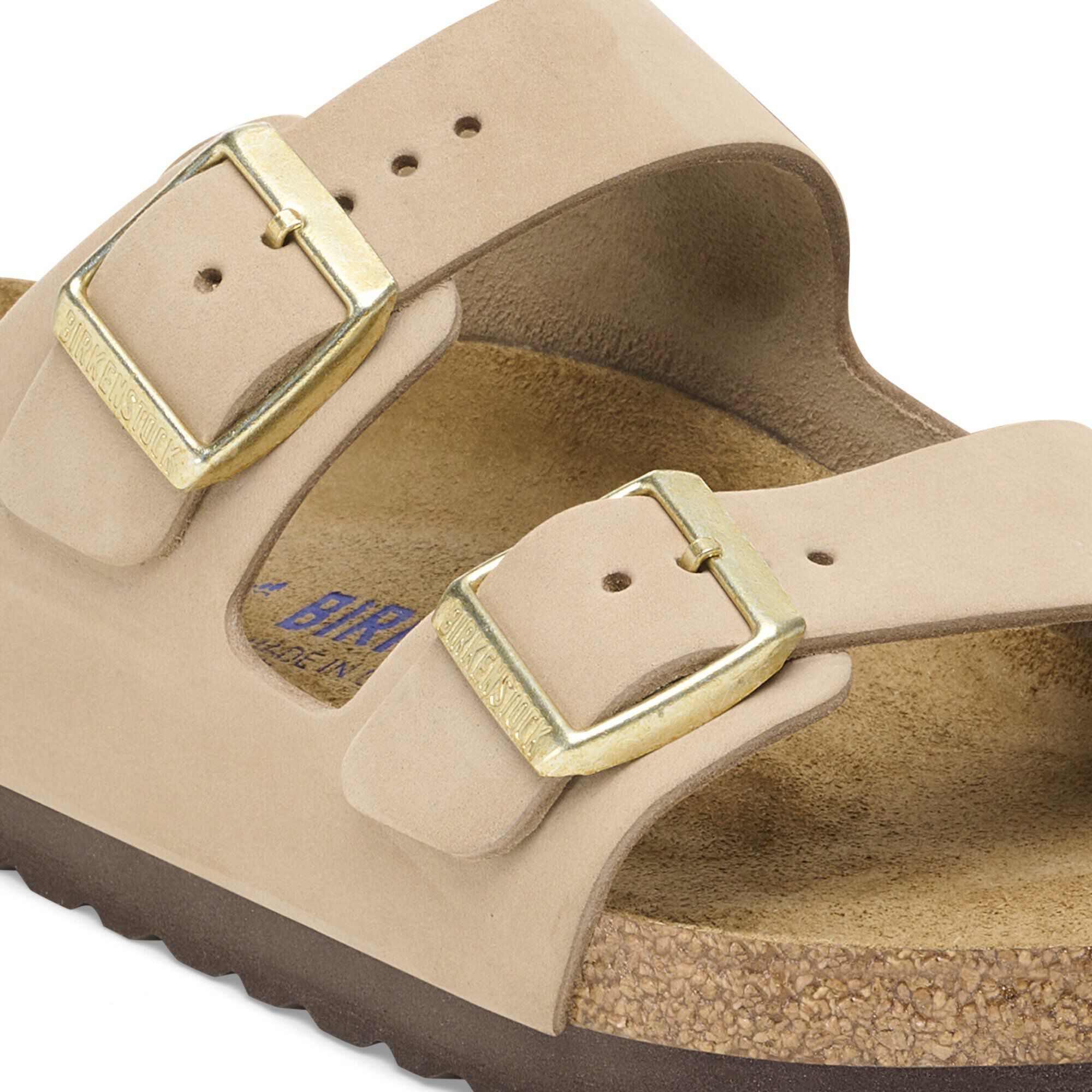 Arizona Lit de pied souple Cuir nubuck - Sandcastle
