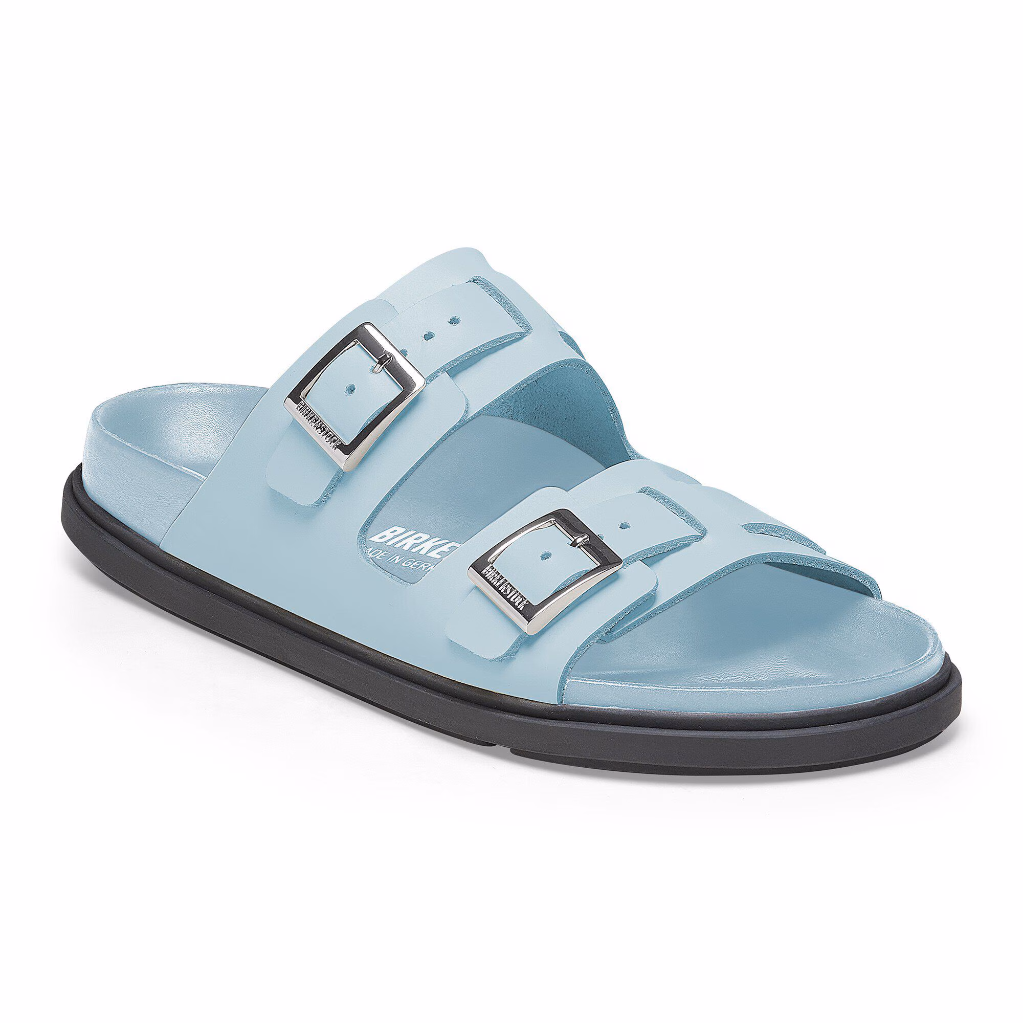 St Barths Cuir naturel - Mineral Blue