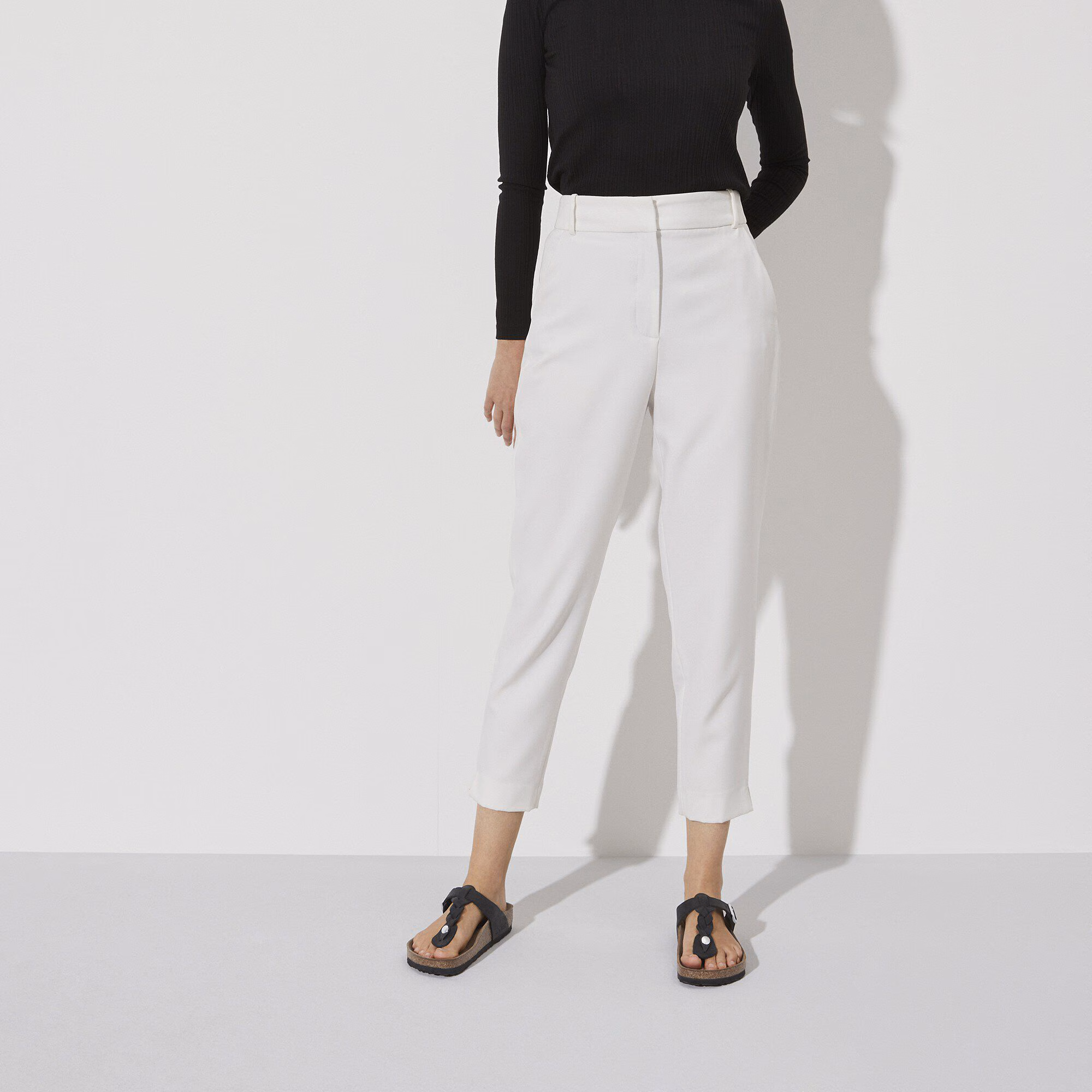 Gizeh Braided Cuir huilé - Black