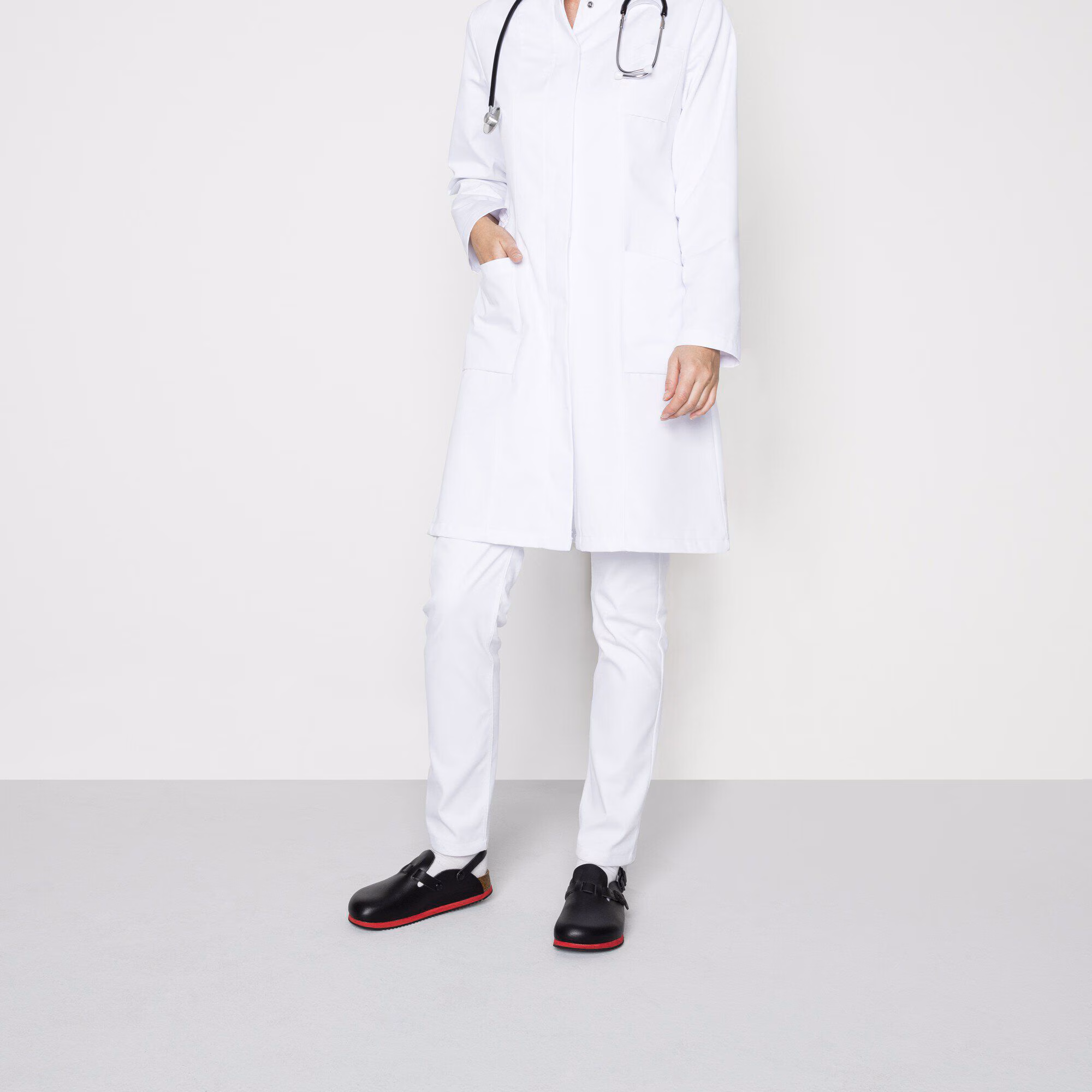 Kay SL Lit de pied souple Cuir naturel - Black