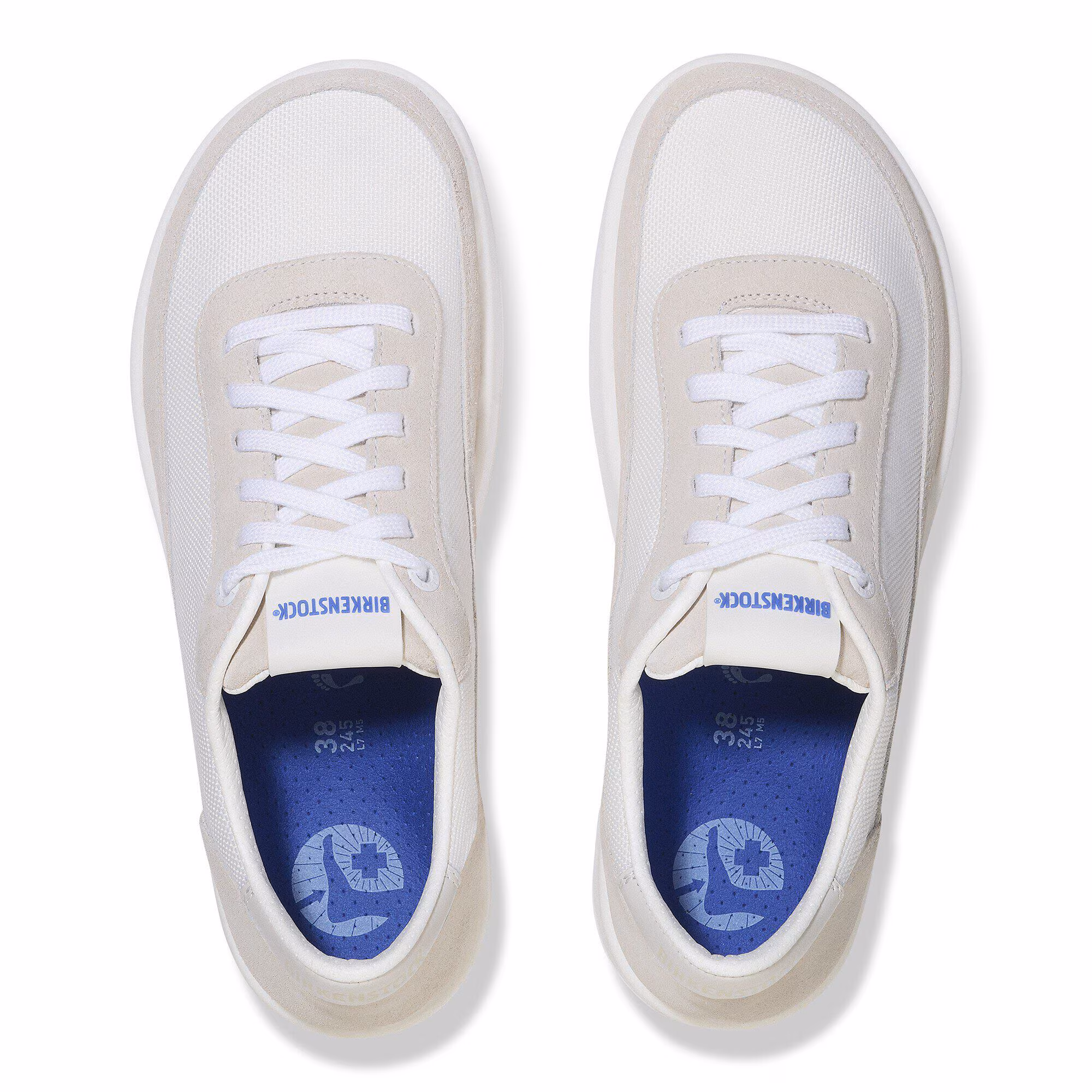 Honnef City Cuir naturel/Textile - Antique White/White