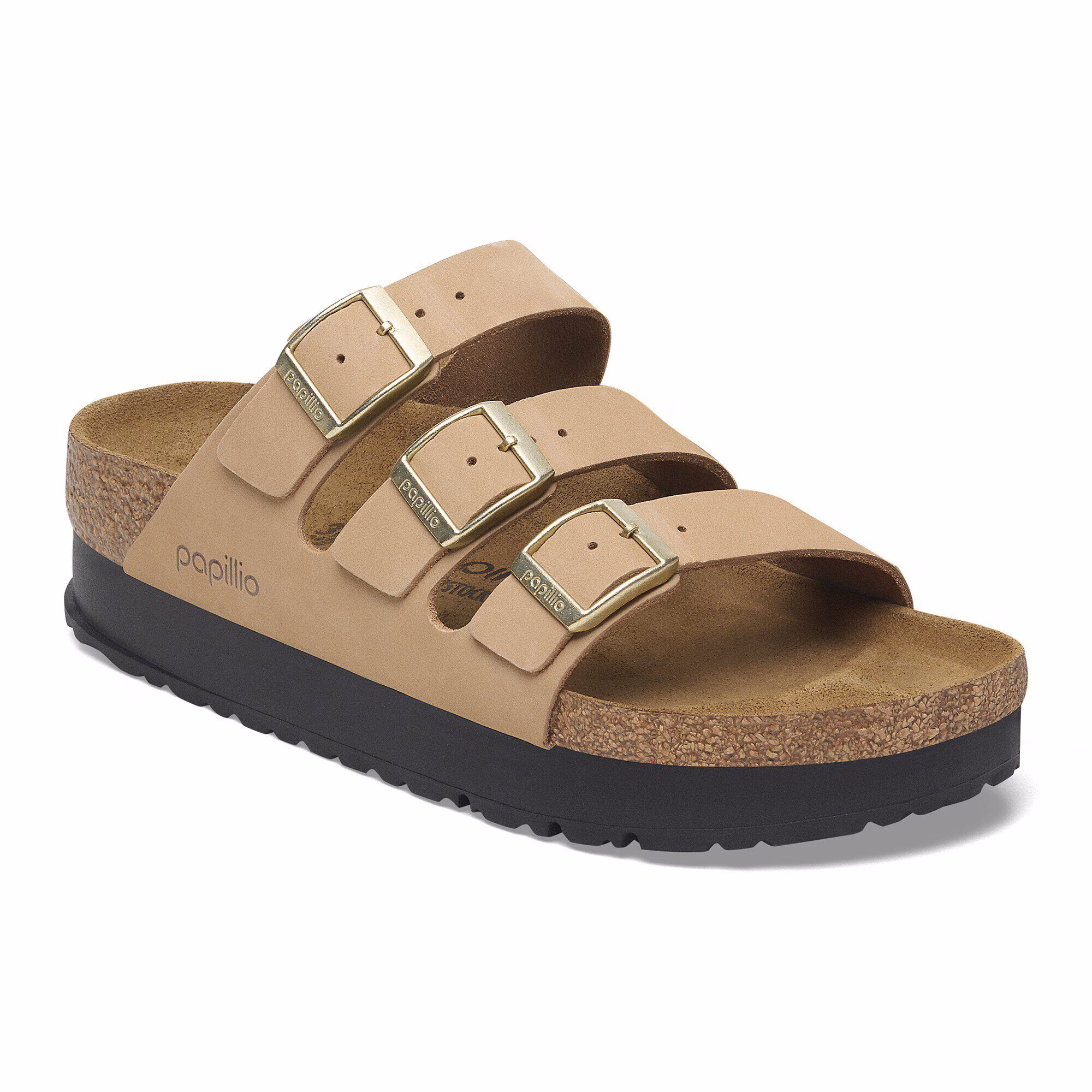 Florida Flex Platform Cuir nubuck - Sandcastle