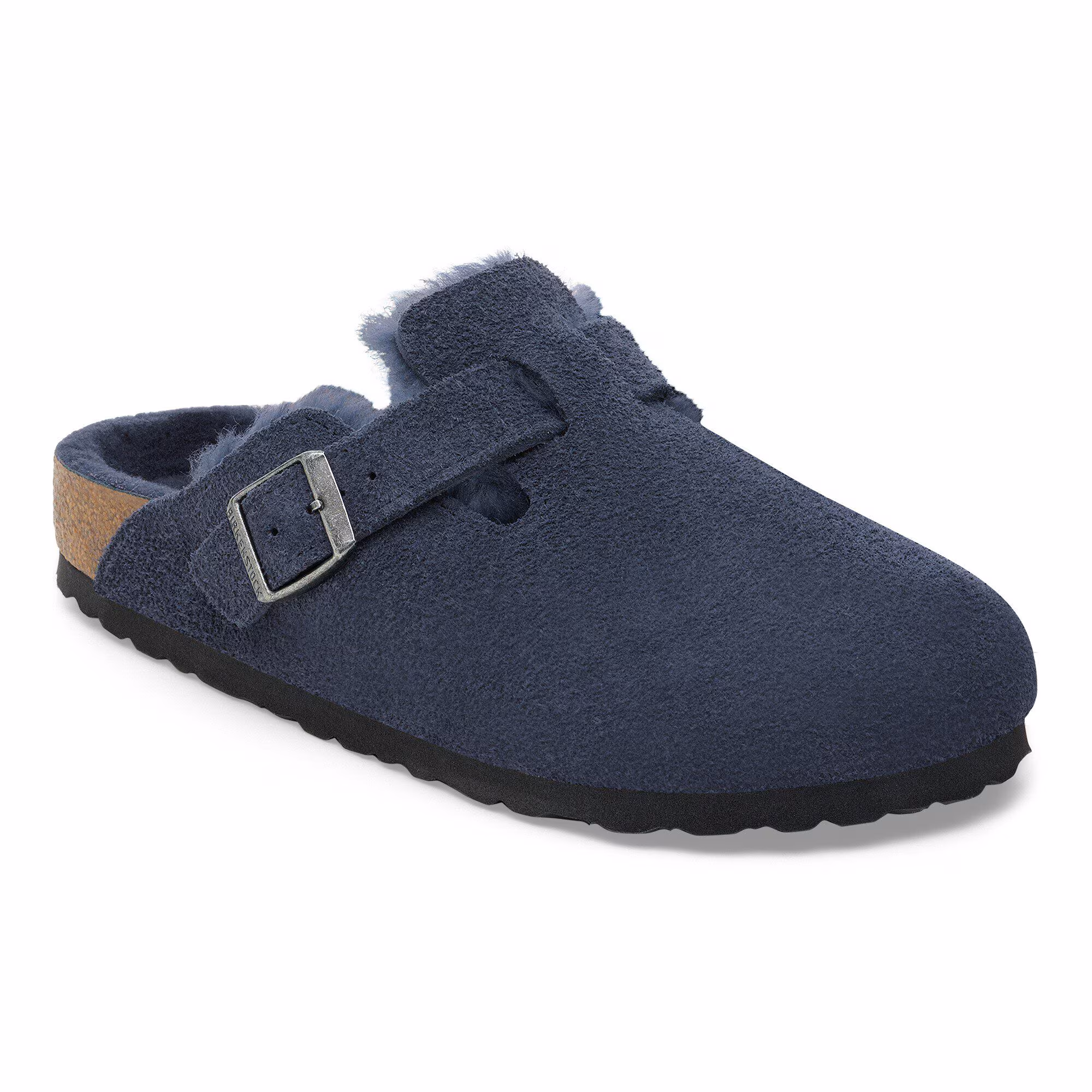Boston en fourrure d’agneau Suède - New Navy
