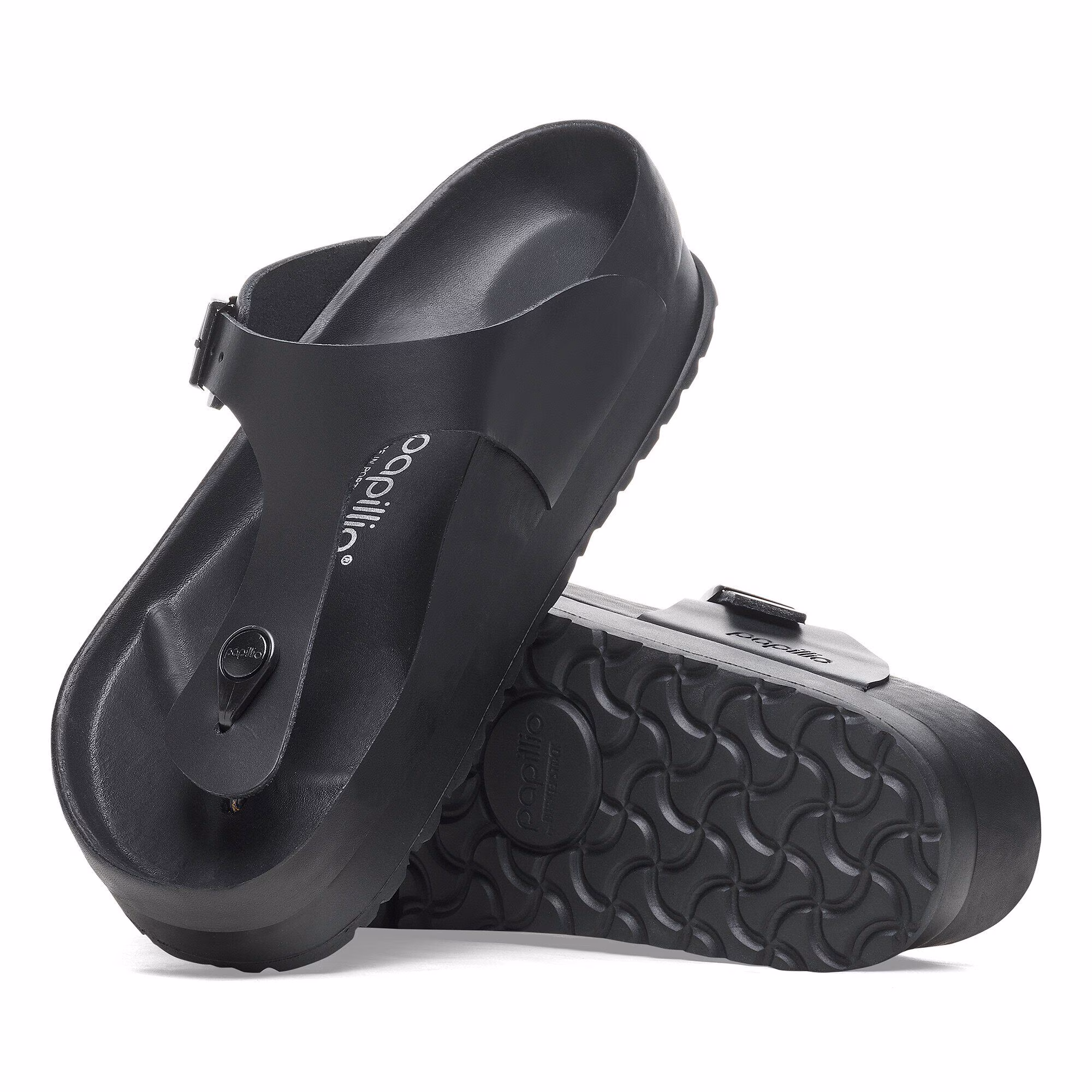 Gizeh Flex Platform Cuir naturel - Black