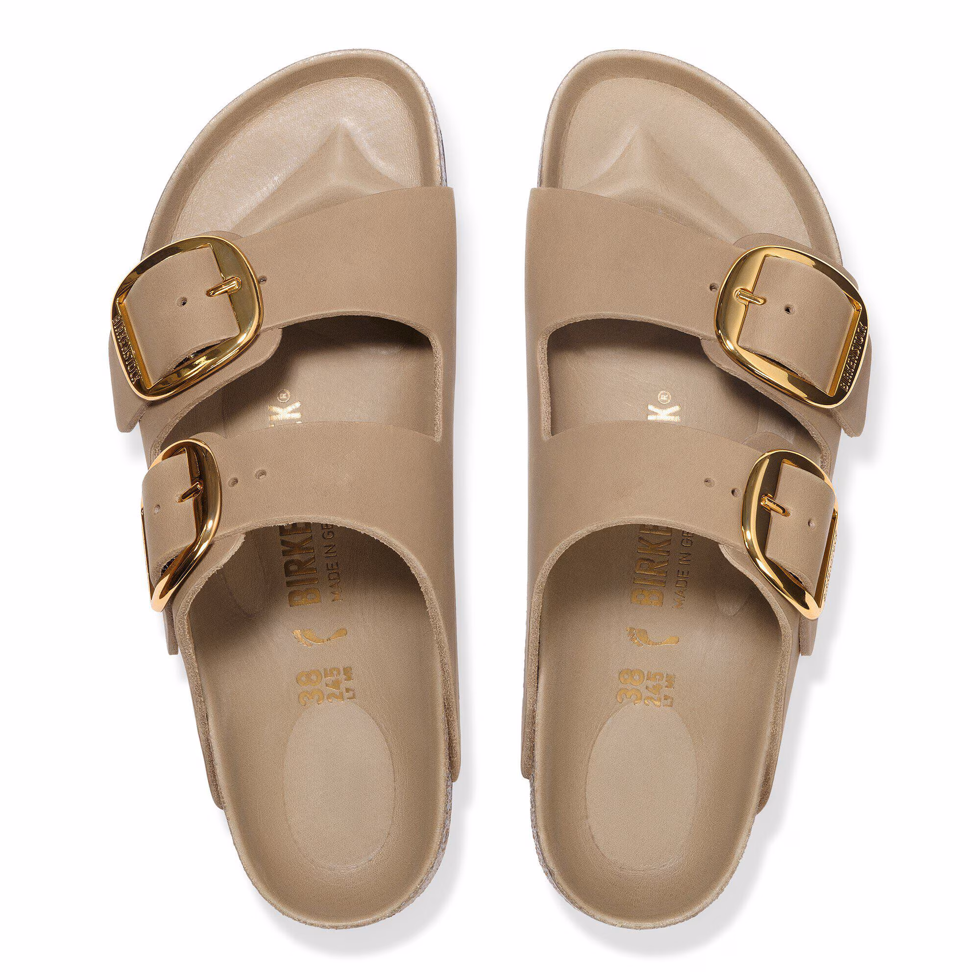 Arizona Big Buckle Cuir huilé - Tobacco Brown