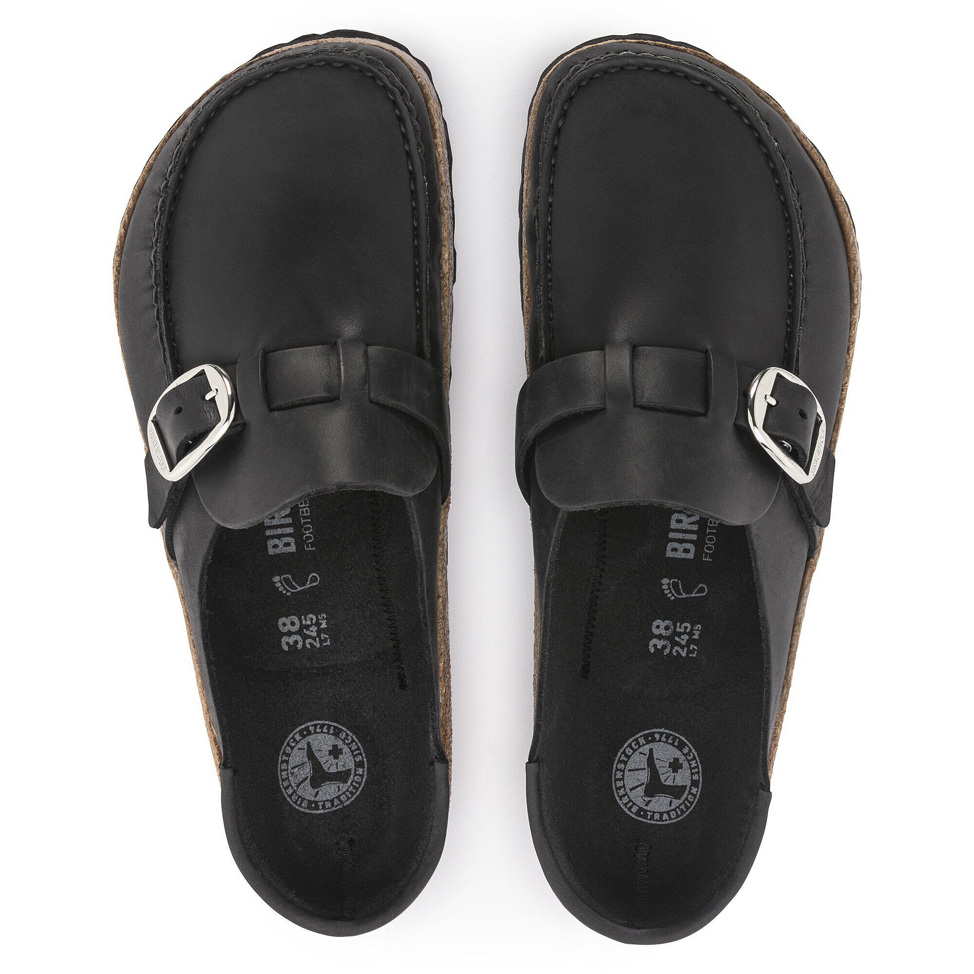 Buckley Cuir huilé - Black