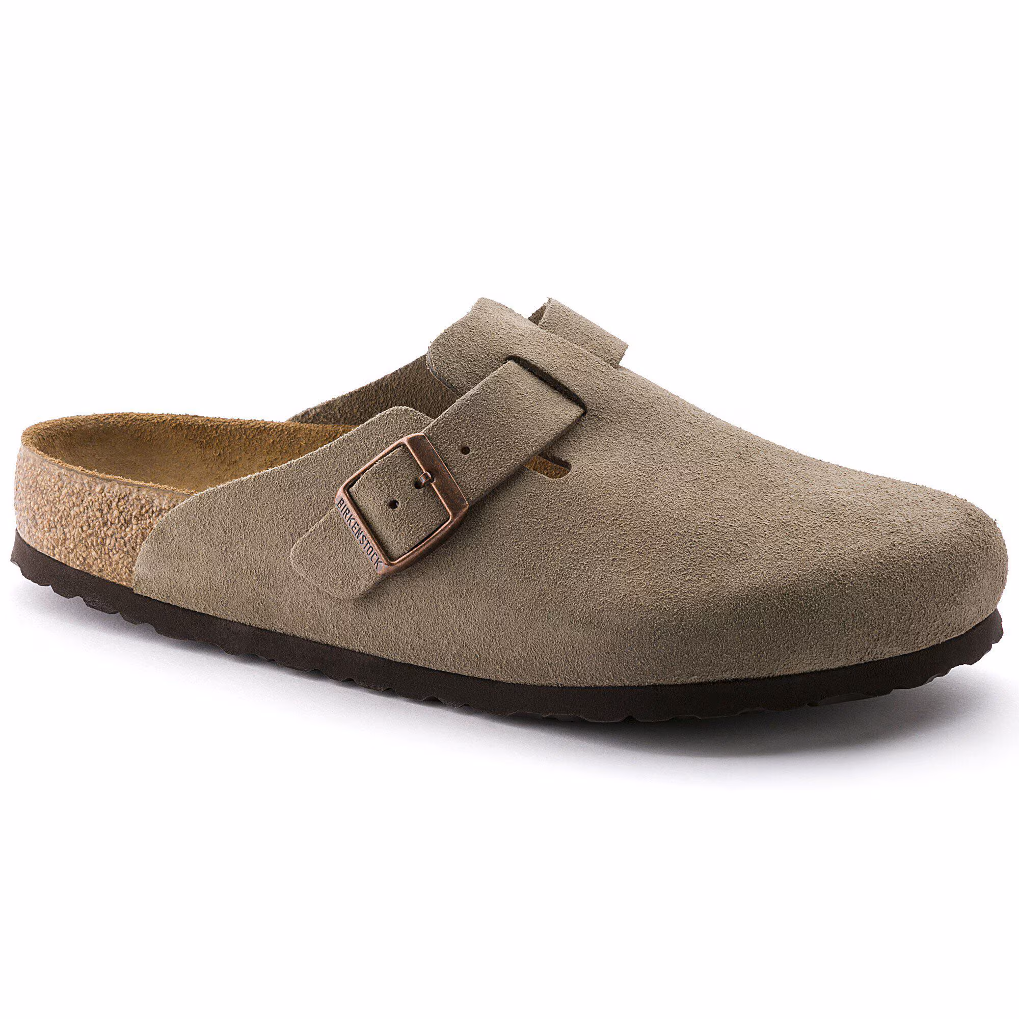 Boston Lit de pied souple Suède - Taupe