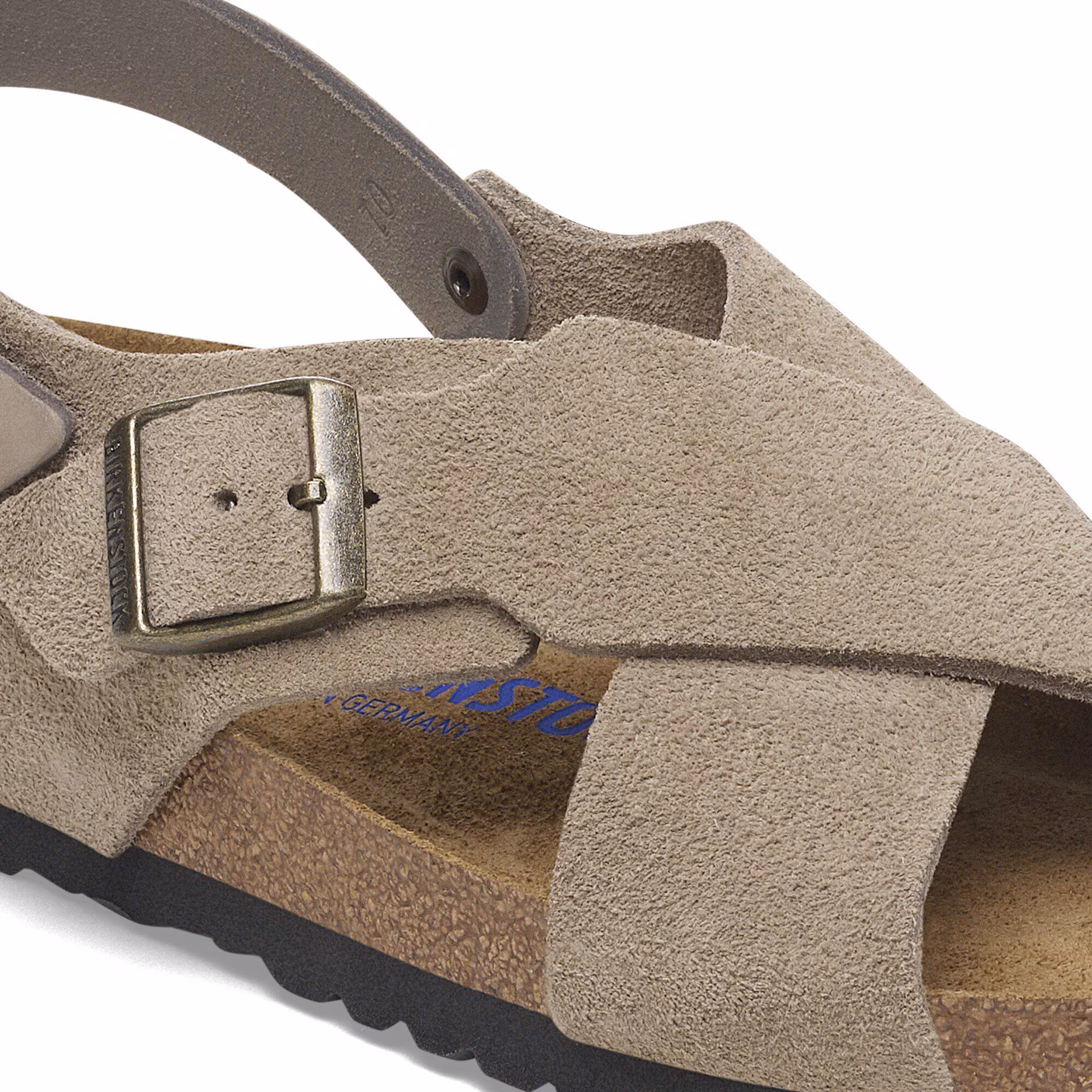 Tulum Soft Footbed Suède nubuck - Taupe