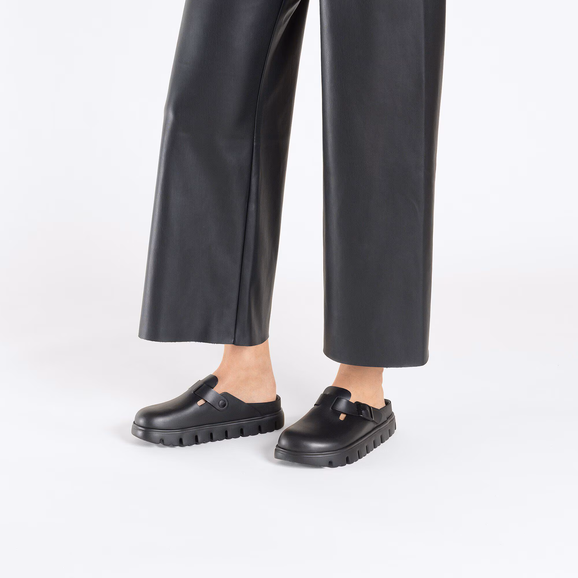 Boston Chunky Cuir naturel - Black