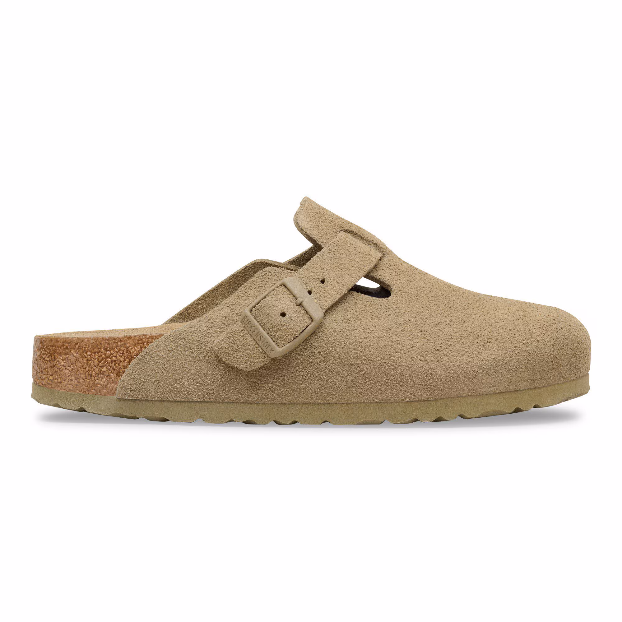 Boston Lit de pied souple Suède - Faded Khaki