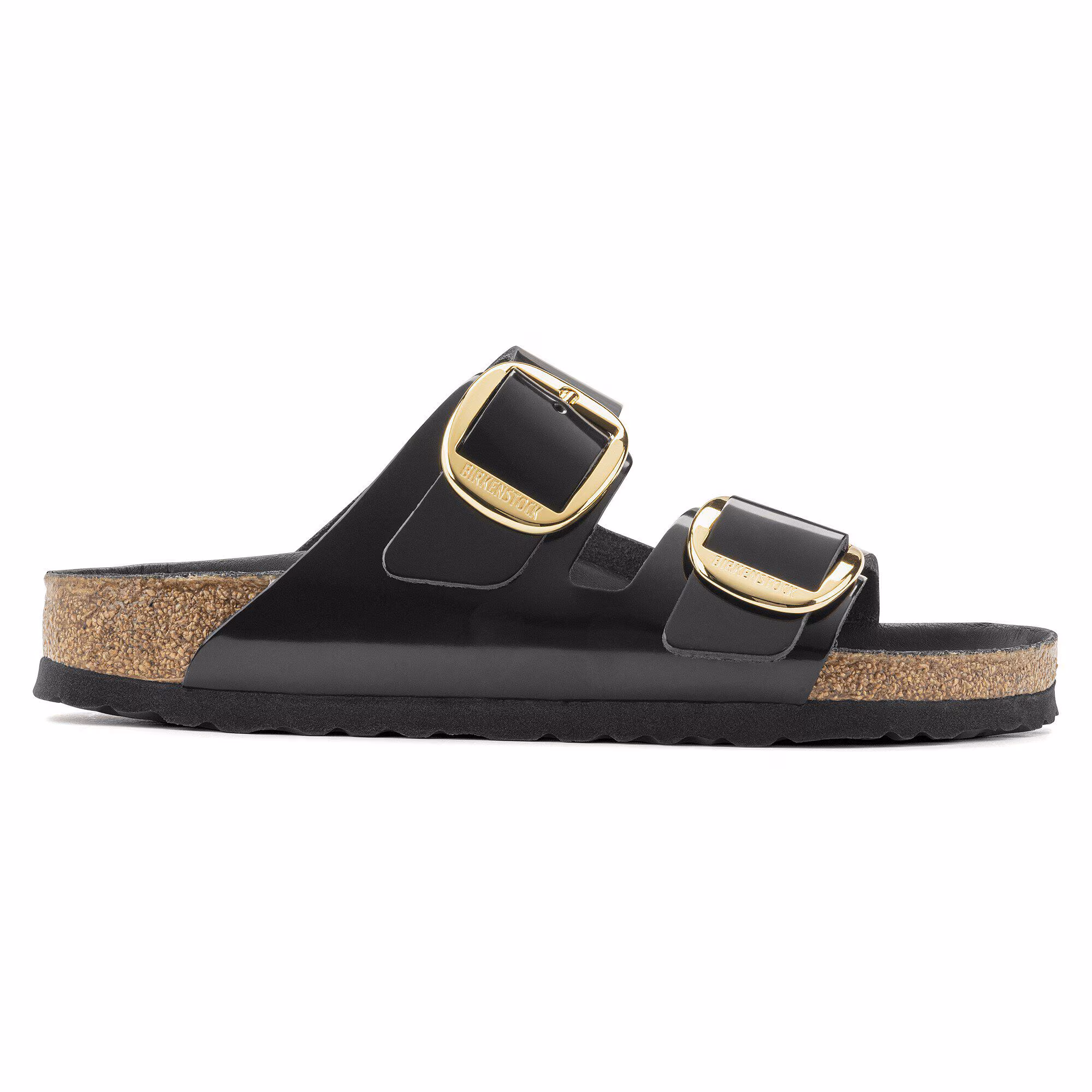 Arizona Big Buckle Cuir naturel verni - High Shine Black