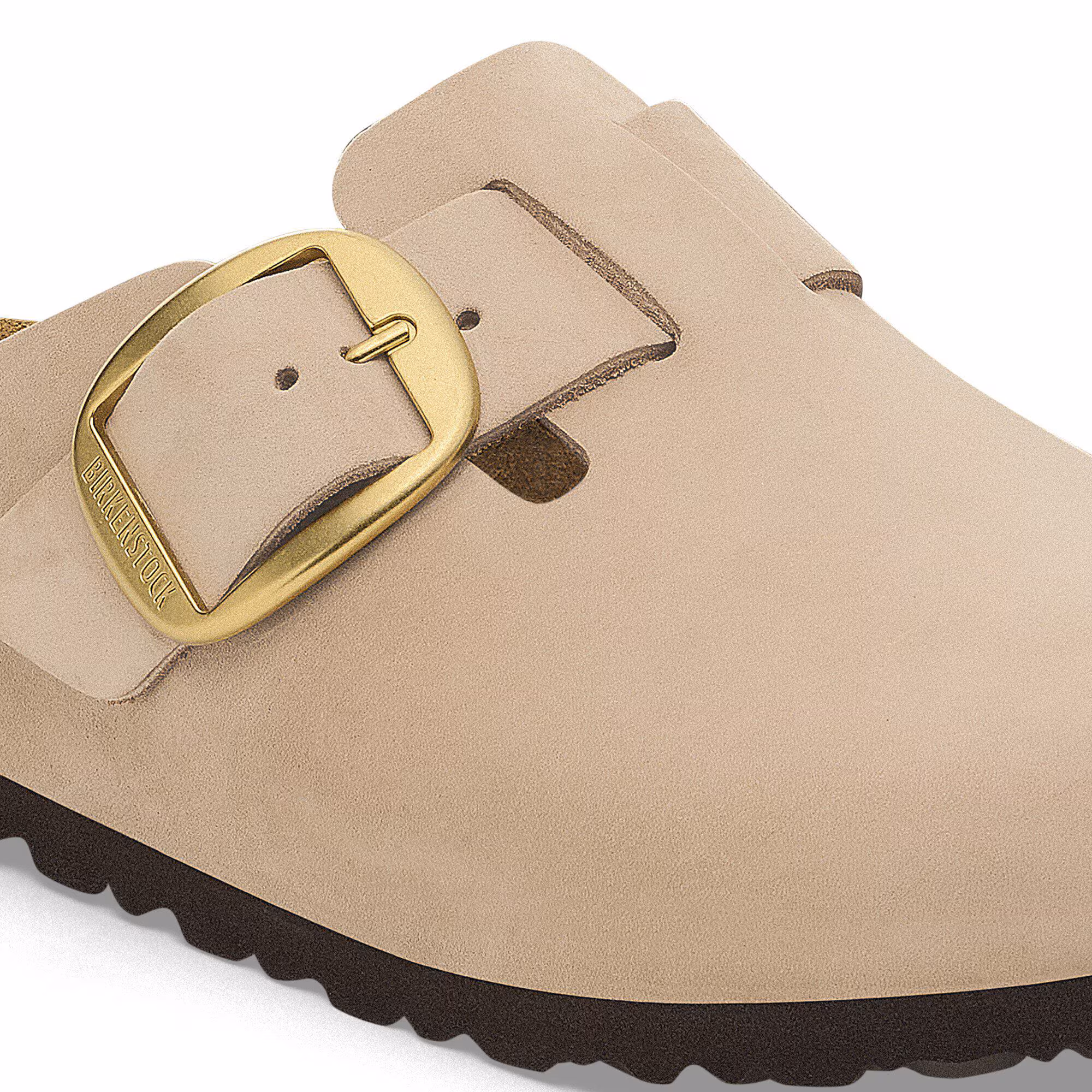 Boston Big Buckle Cuir nubuck - Sandcastle