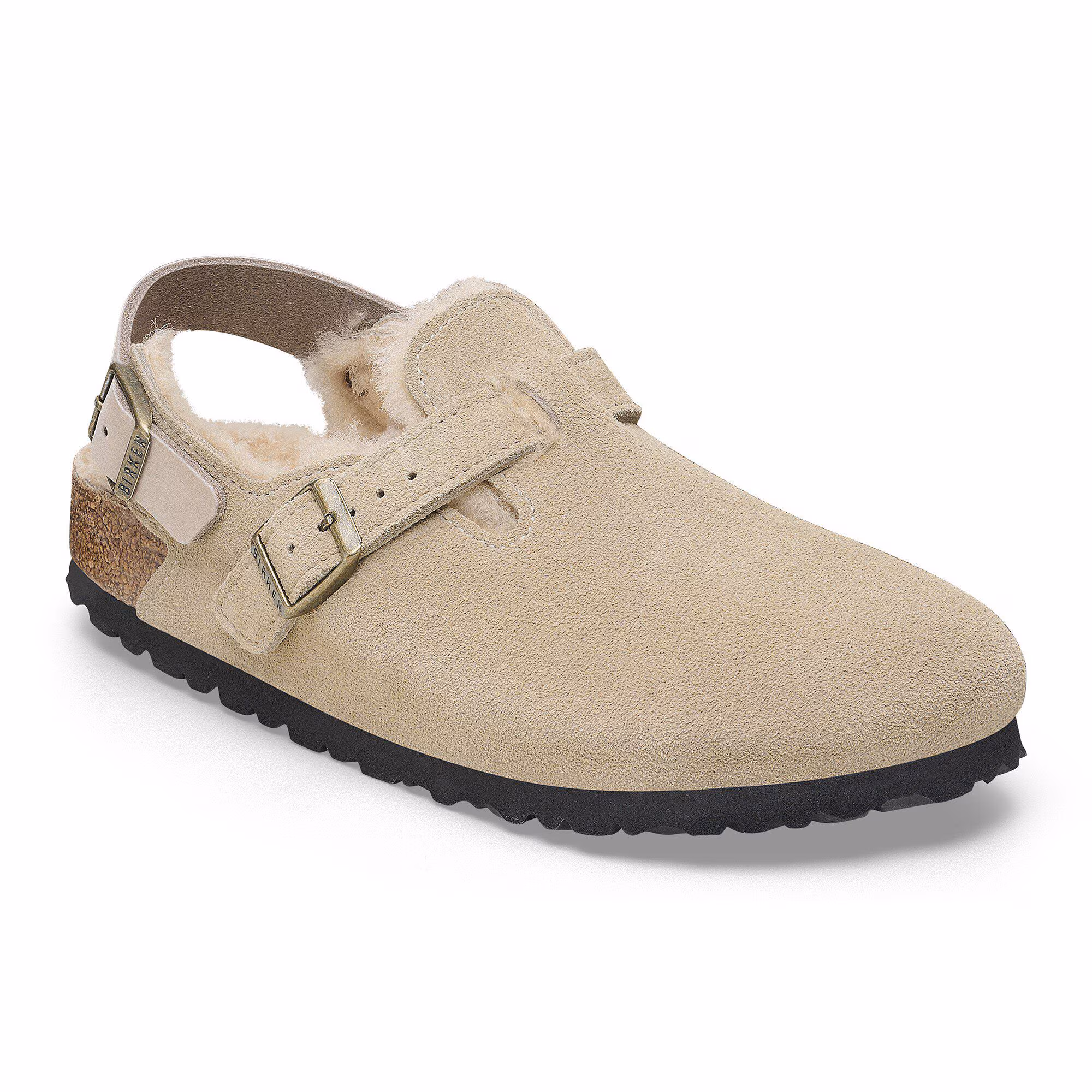 Tokio Shearling Suède/Fourrure - Taupe