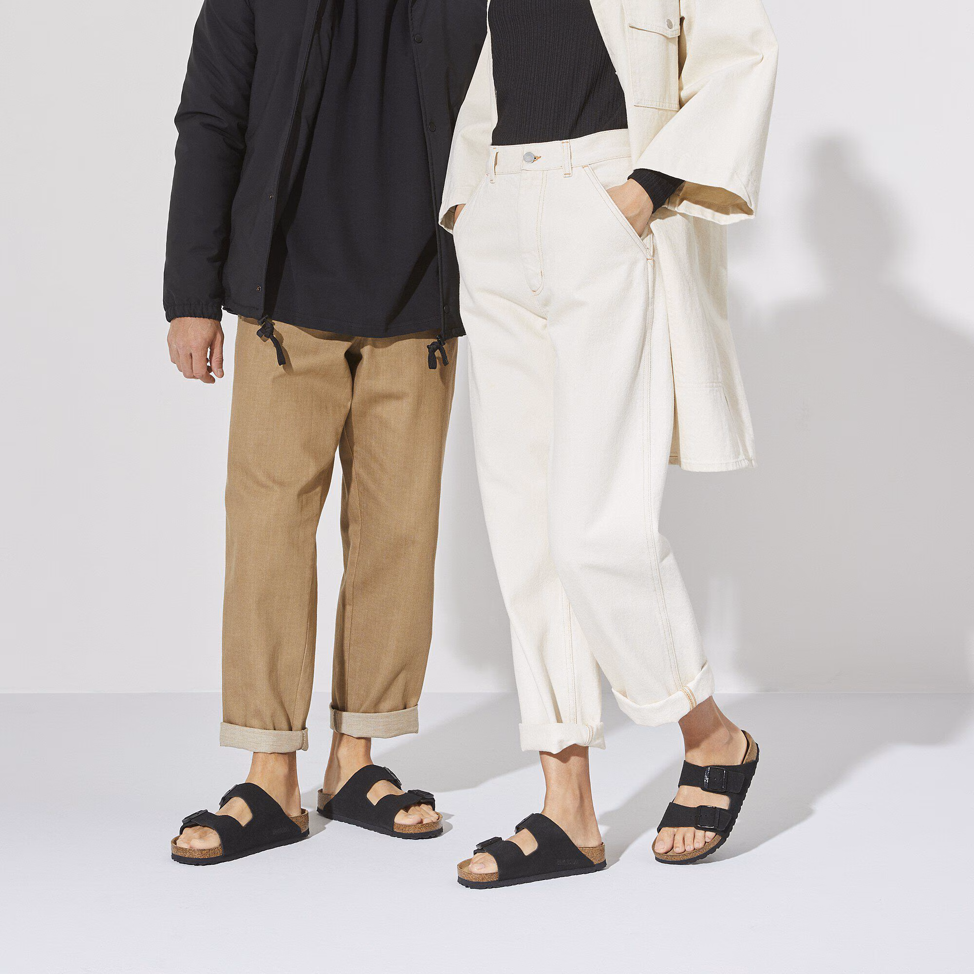 Arizona Lit de pied souple Suède - Black