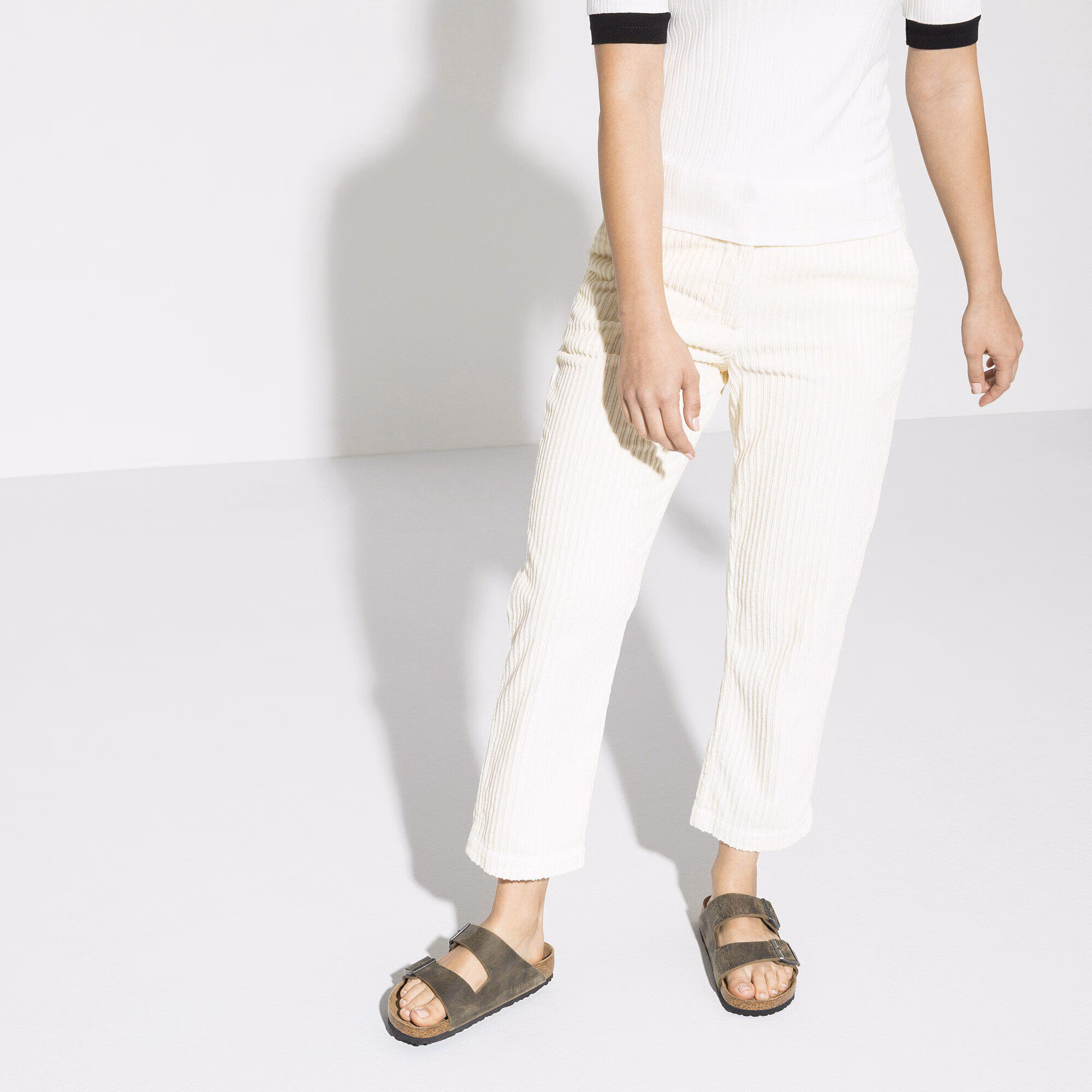 Arizona Lit de pied souple Cuir huilé - Faded Khaki