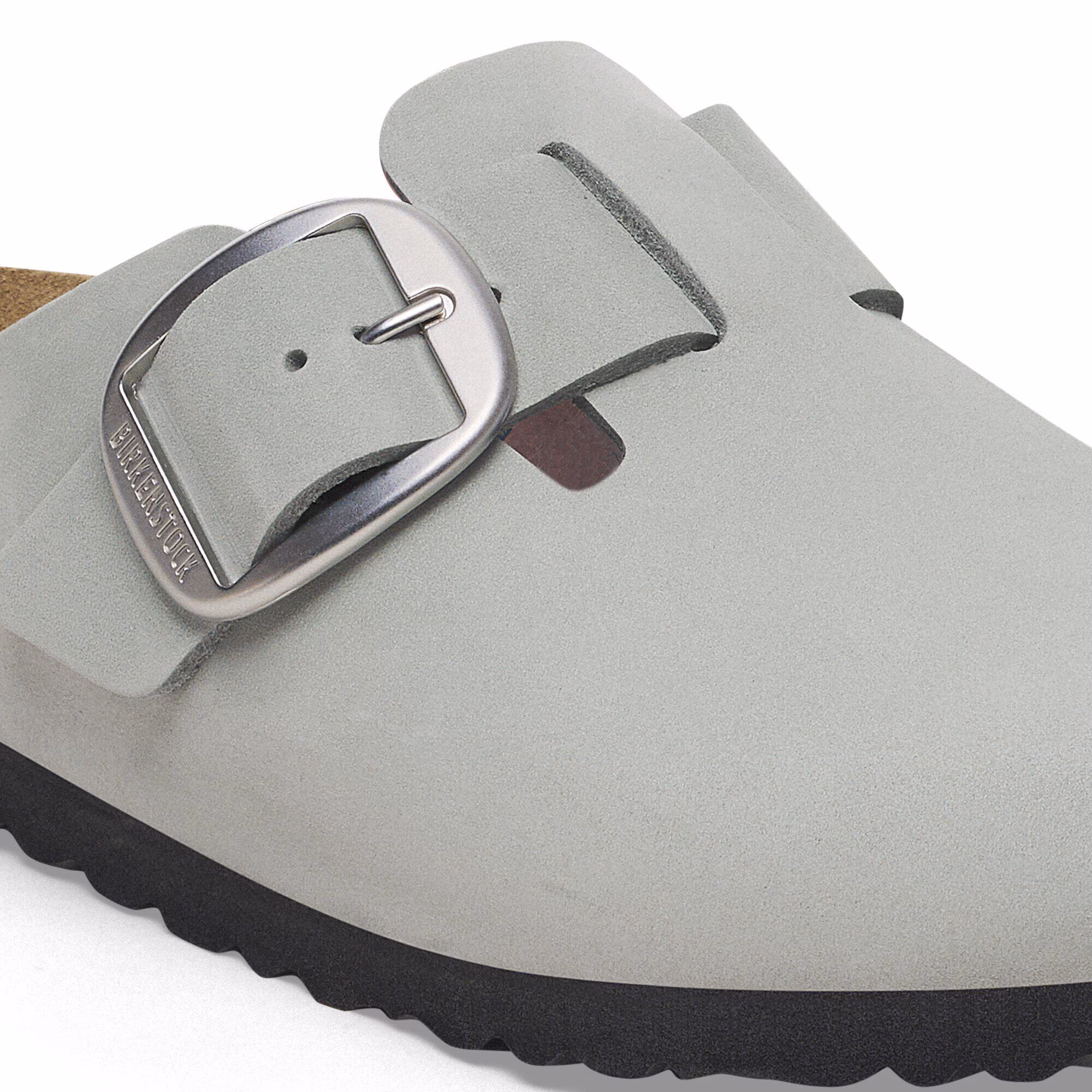 Boston Big Buckle Cuir nubuck - Pure Sage