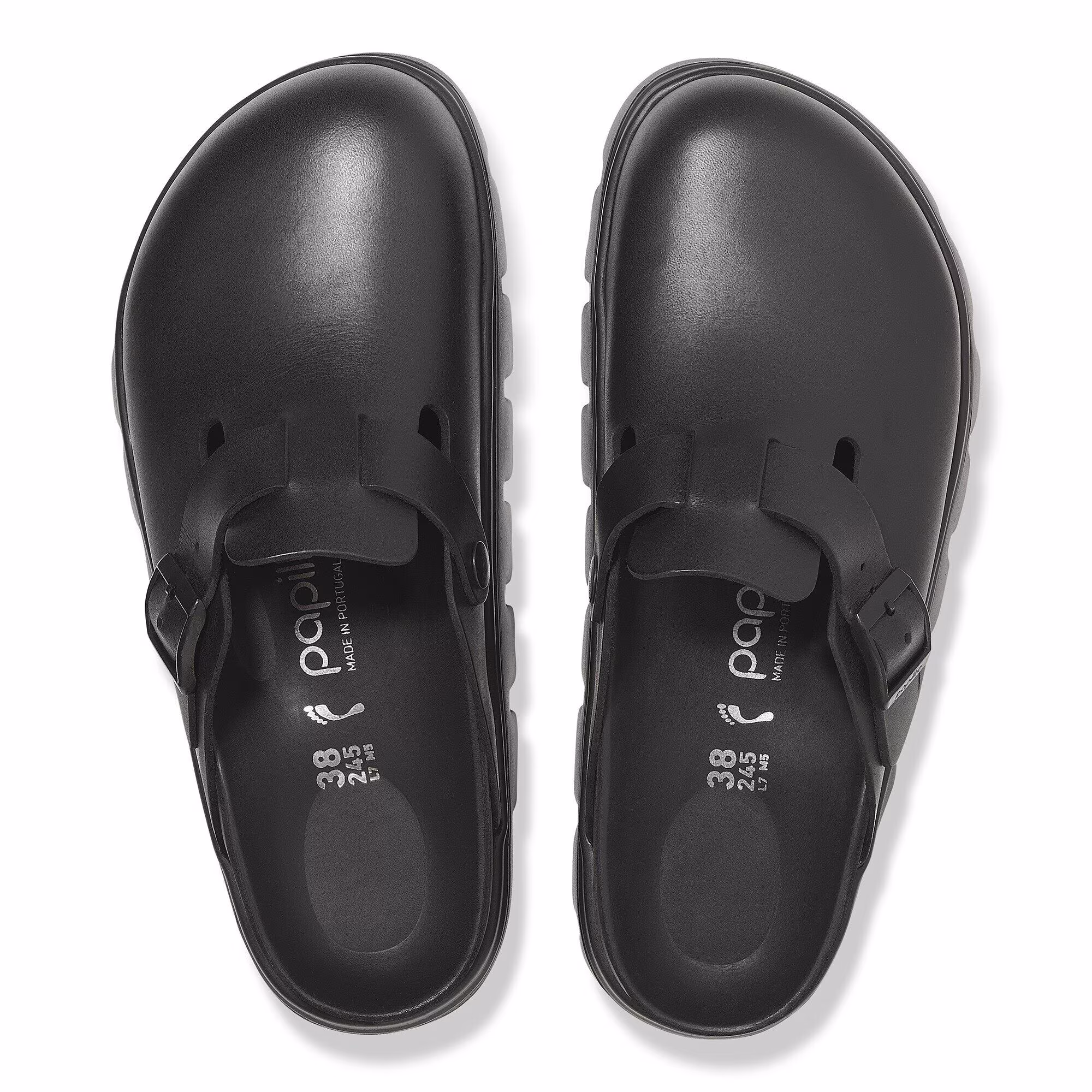 Boston Chunky Cuir naturel - Black