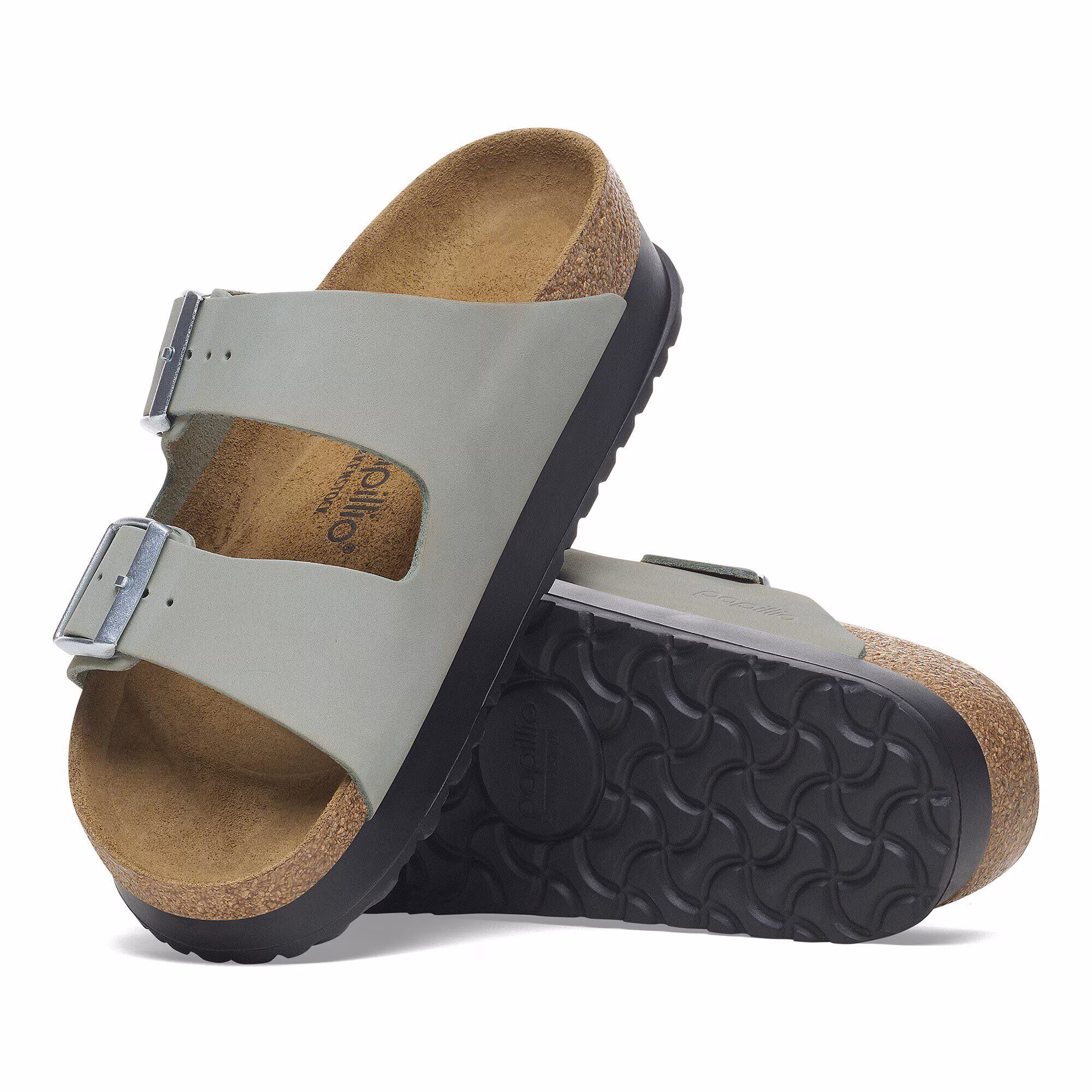Arizona Flex Platform Cuir nubuck - Pure Sage