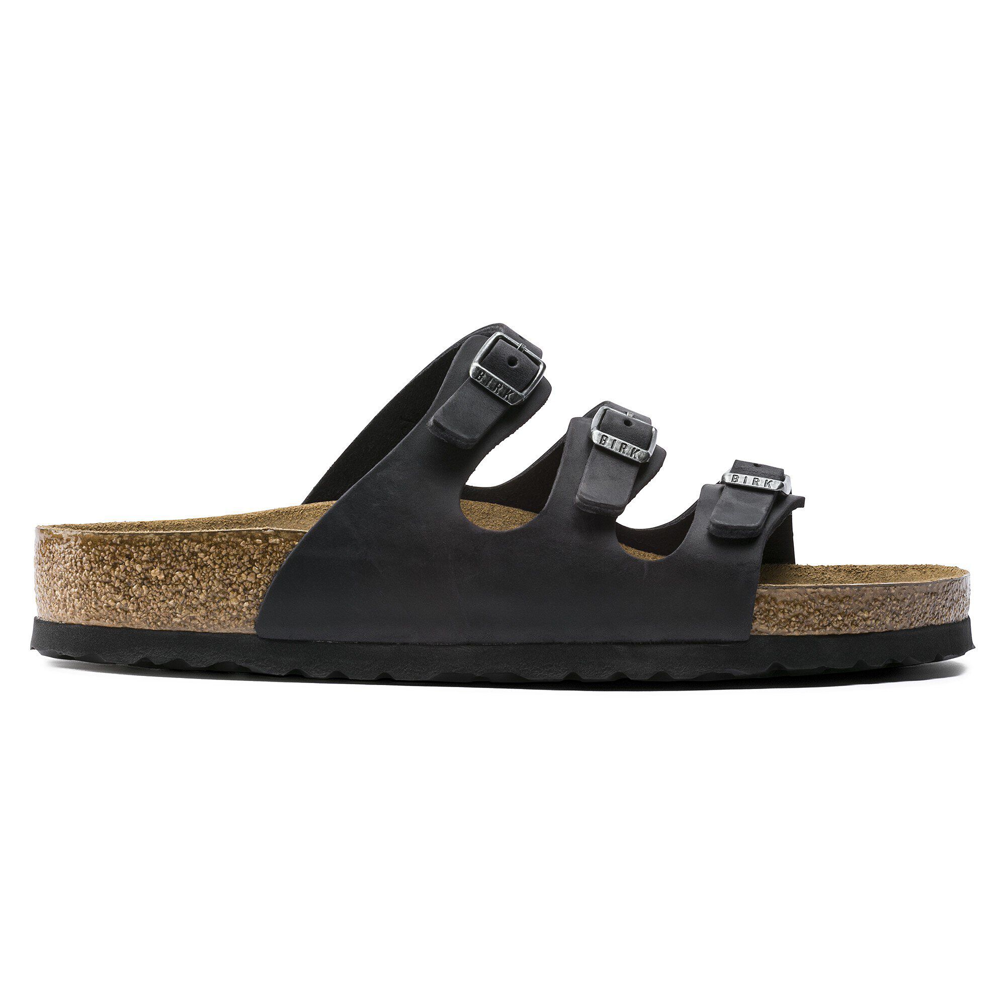 Florida Lit de pied souple Cuir huilé - Black