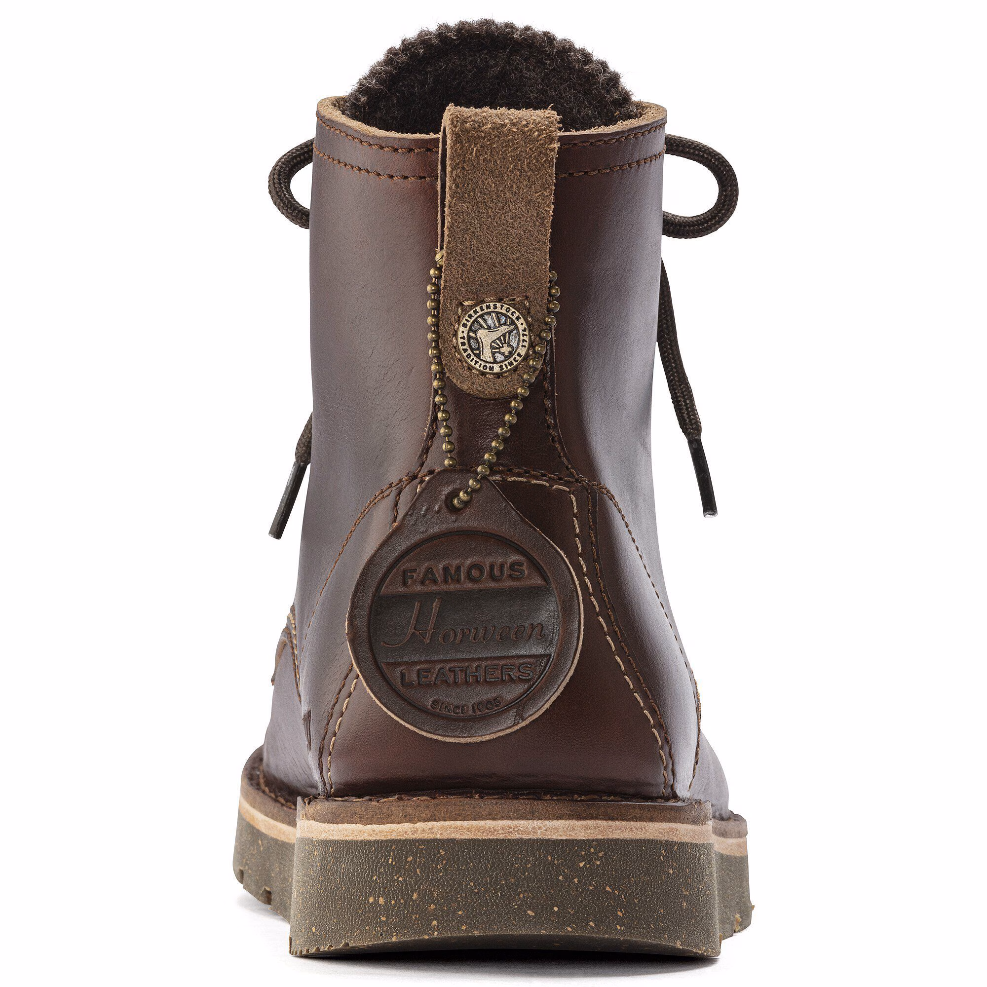 Birmingham Lace Hommes Cuir huilé - Roast