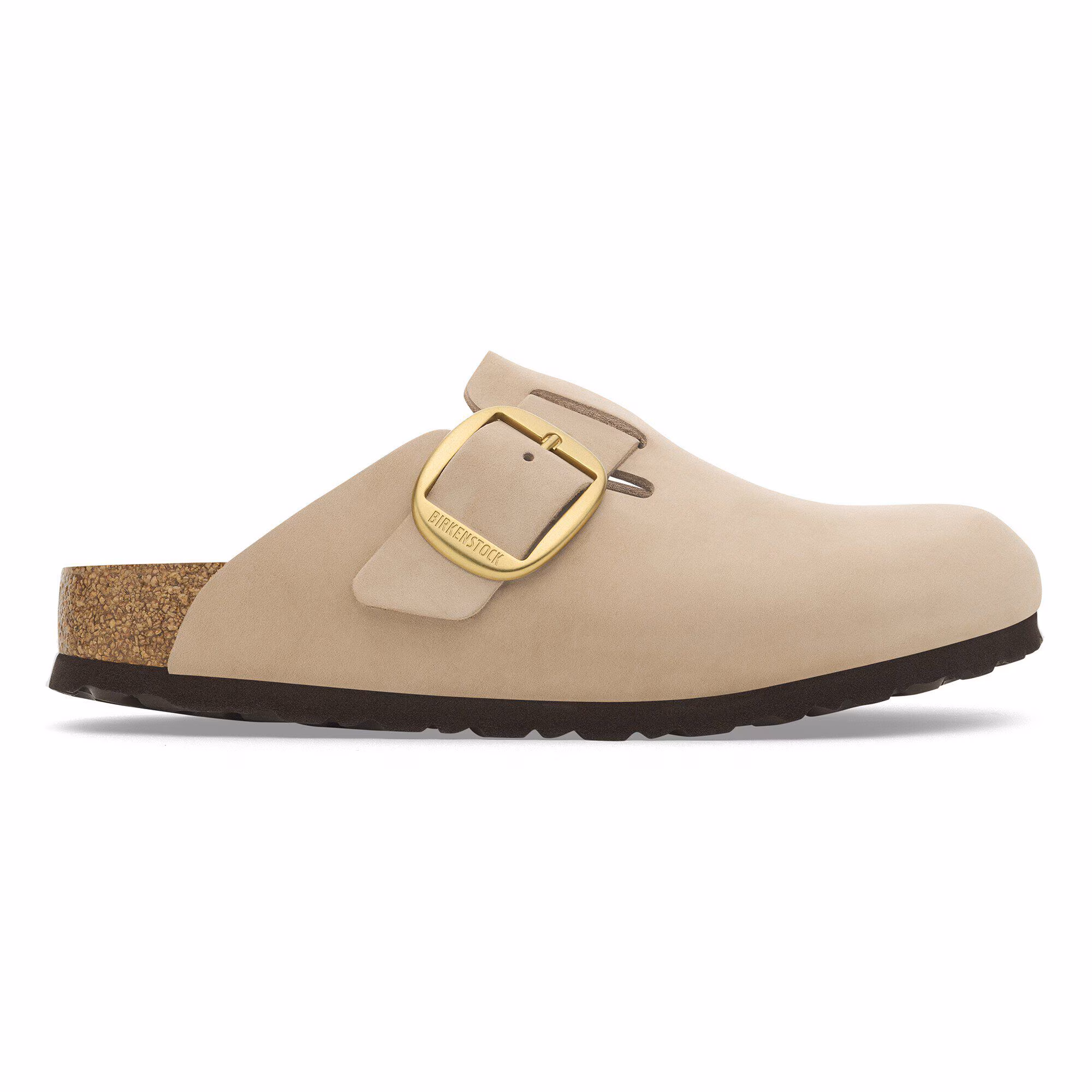 Boston Big Buckle Cuir nubuck - Sandcastle