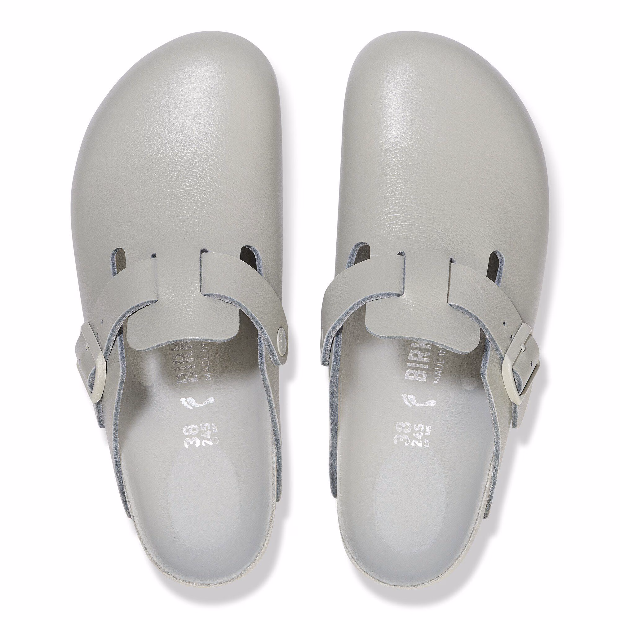 Boston Cuir naturel - Mineral Gray