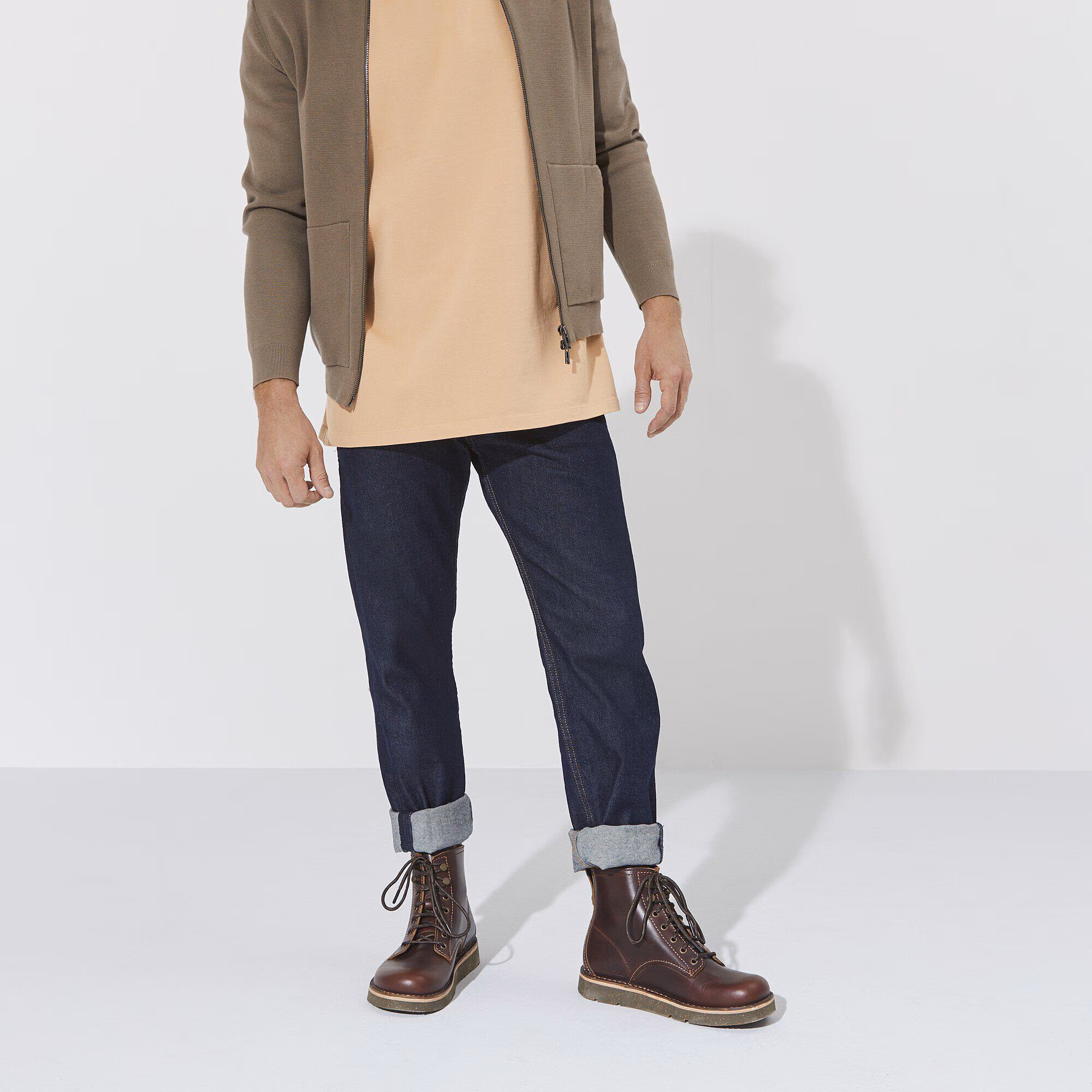 Birmingham Lace Hommes Cuir huilé - Roast