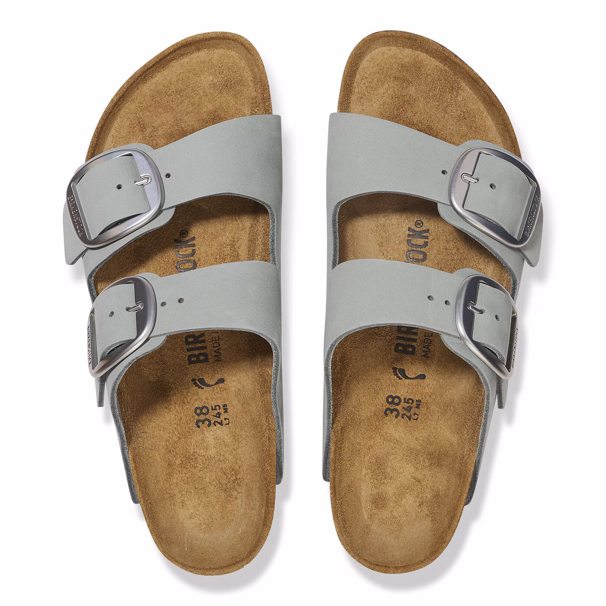 Arizona Big Buckle Cuir nubuck - Pure Sage