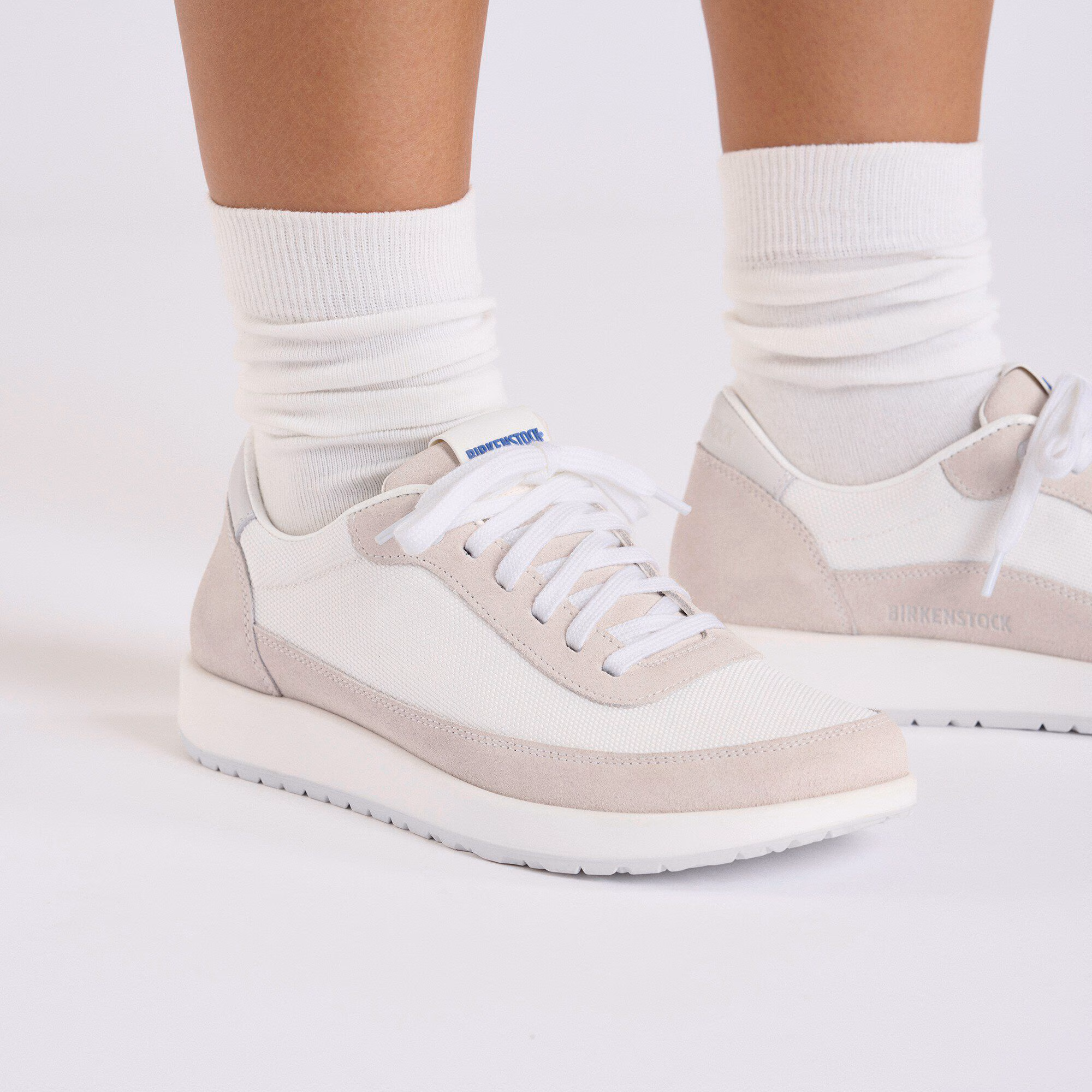 Honnef City Cuir naturel/Textile - Antique White/White