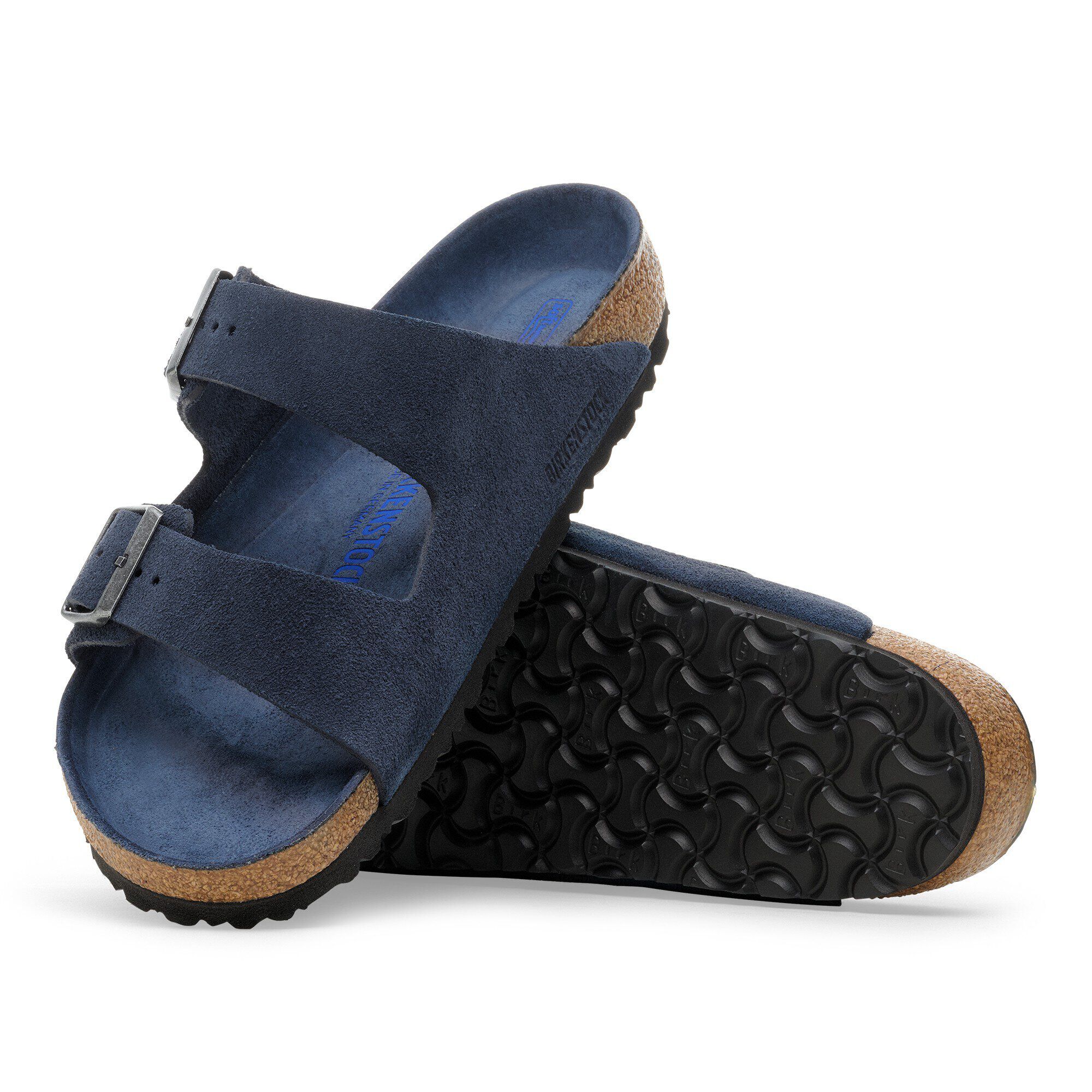 Arizona Lit de pied souple Suède - New Navy Tonal