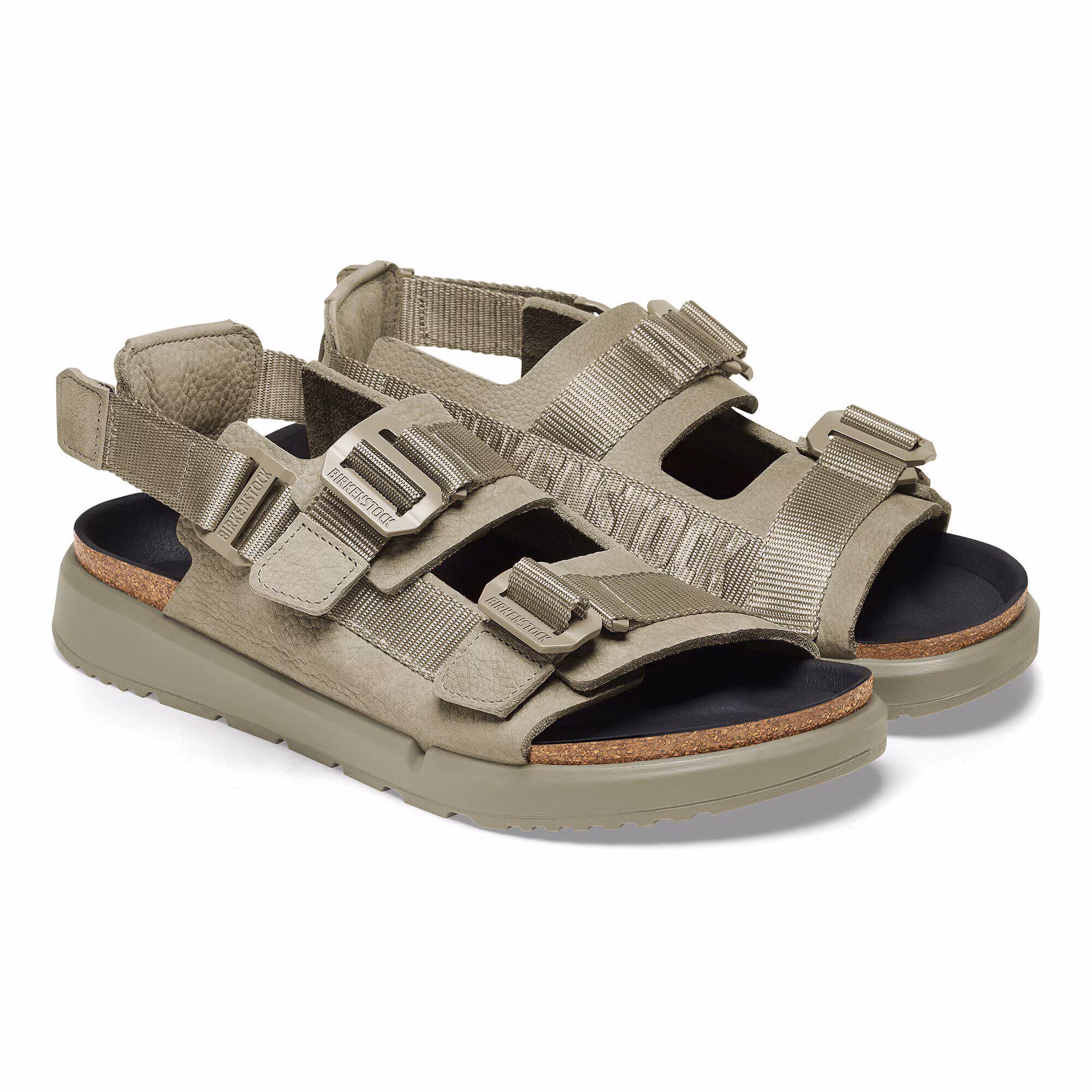 Shinjuku Cuir naturel/Textile - Eucalyptus