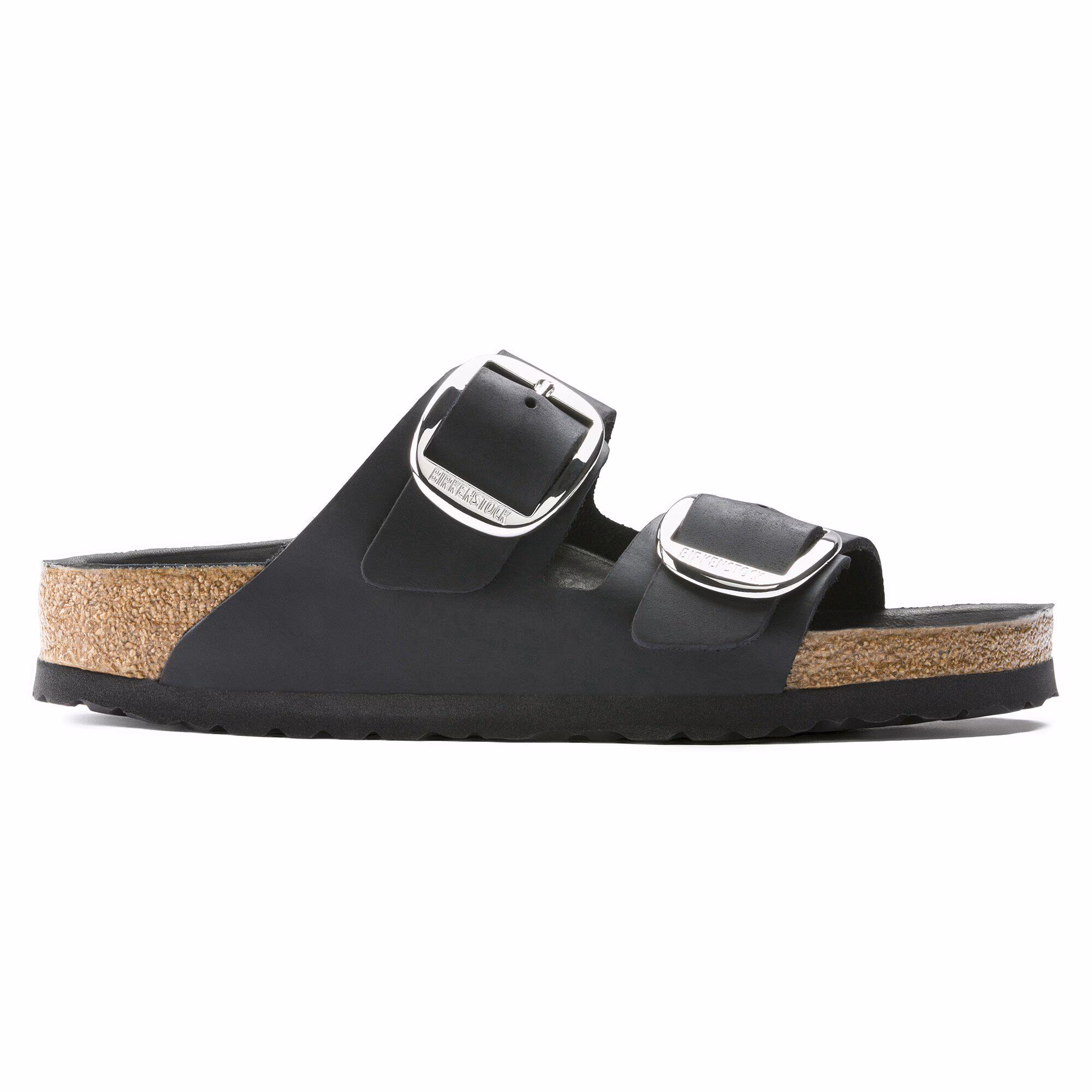 Arizona Big Buckle Cuir huilé - Black