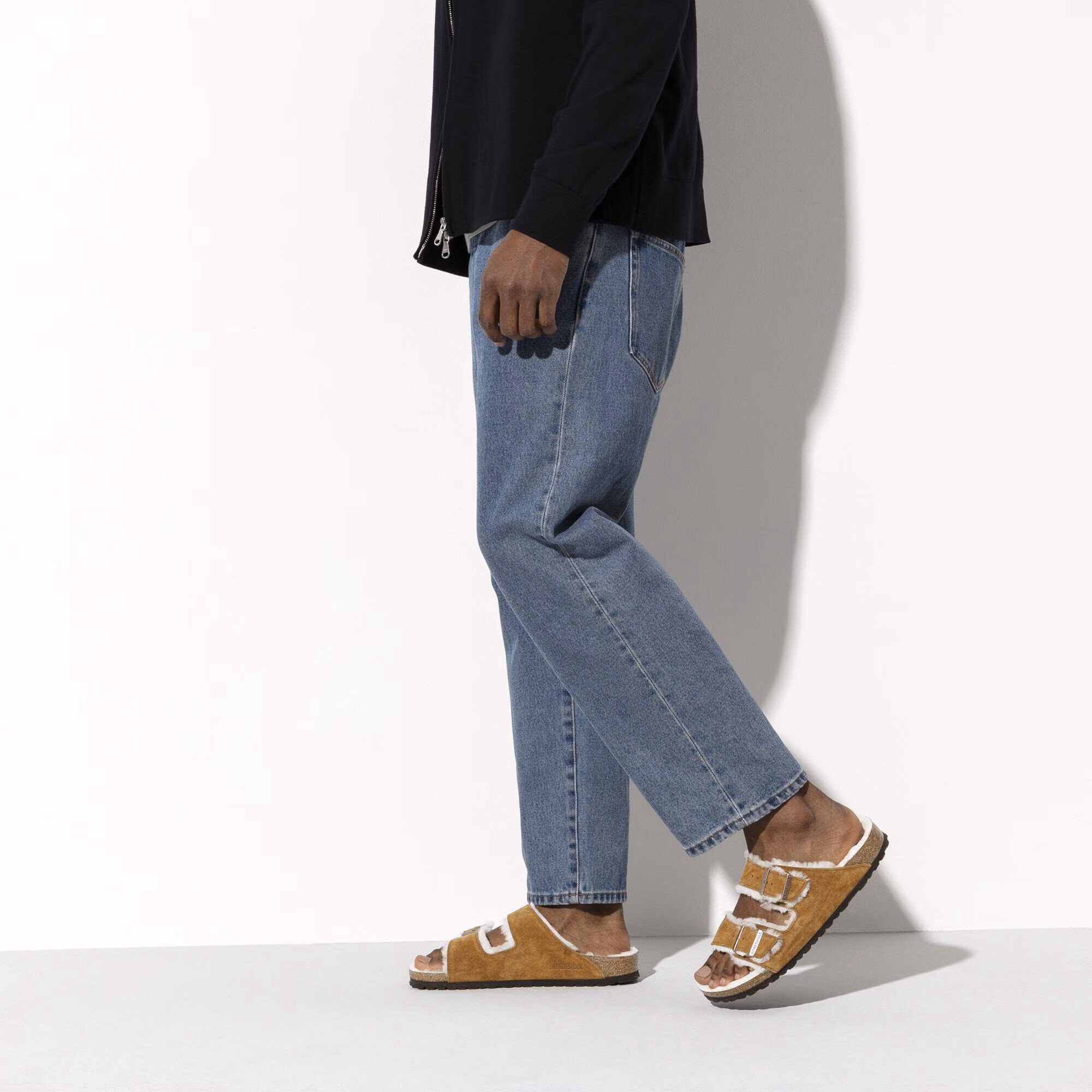 Arizona en fourrure d’agneau Suède - Mink