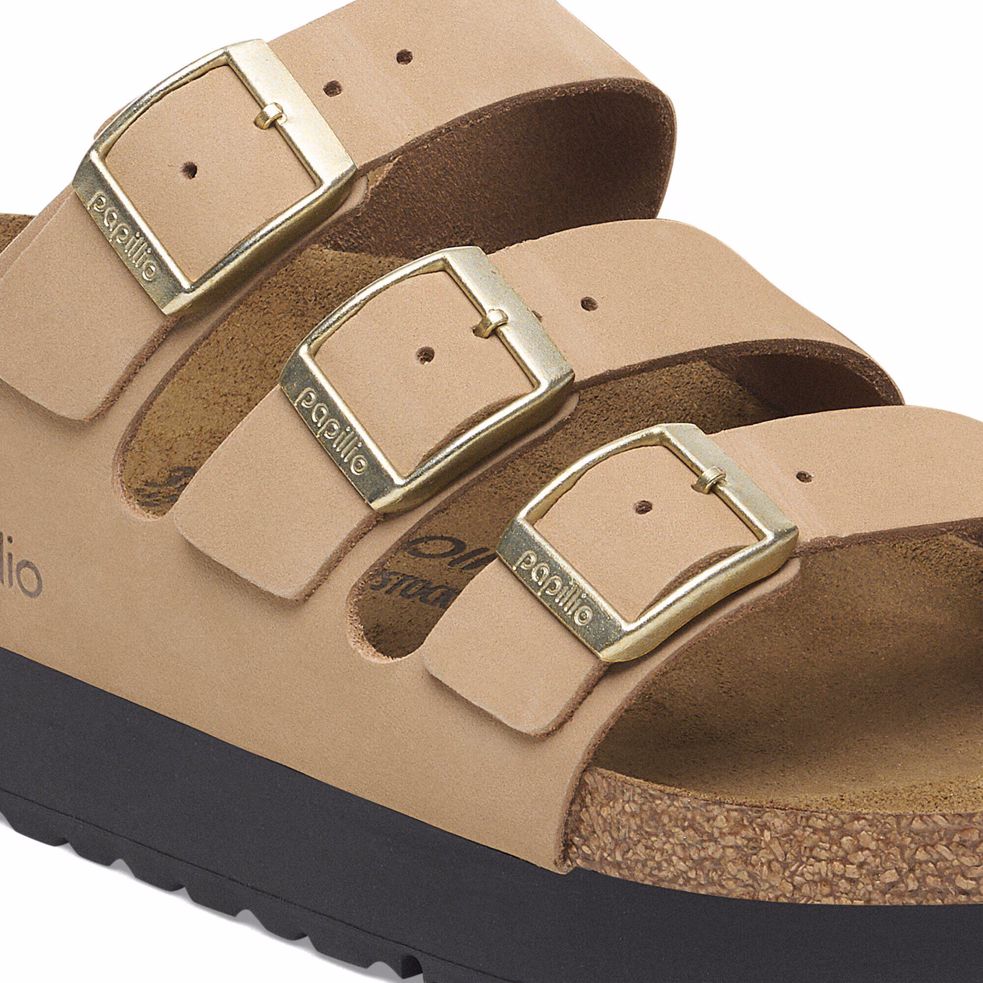 Florida Flex Platform Cuir nubuck - Sandcastle