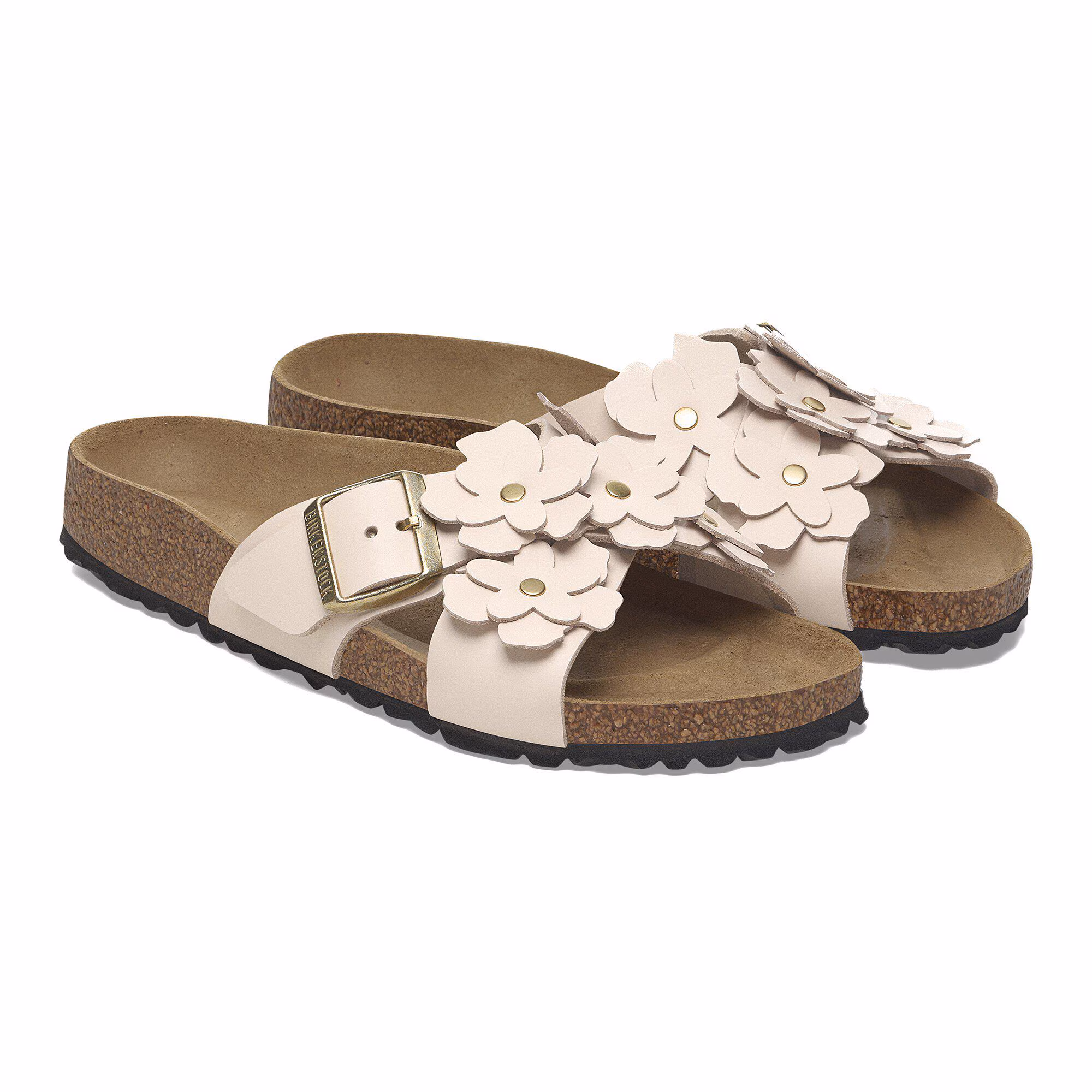 Siena Flower Embellishment Cuir naturel - Light Rose