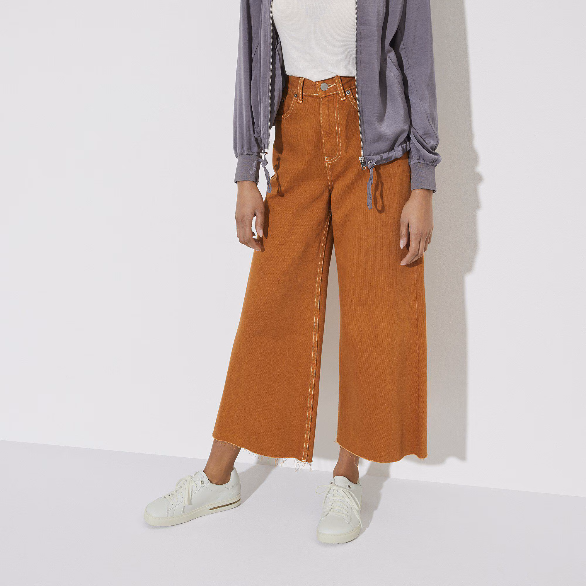 Bend Low Cuir naturel - White