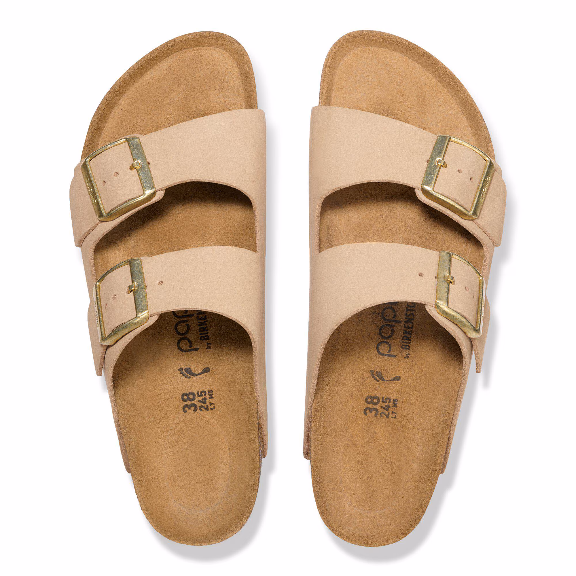 Arizona Flex Platform Cuir nubuck - Sandcastle