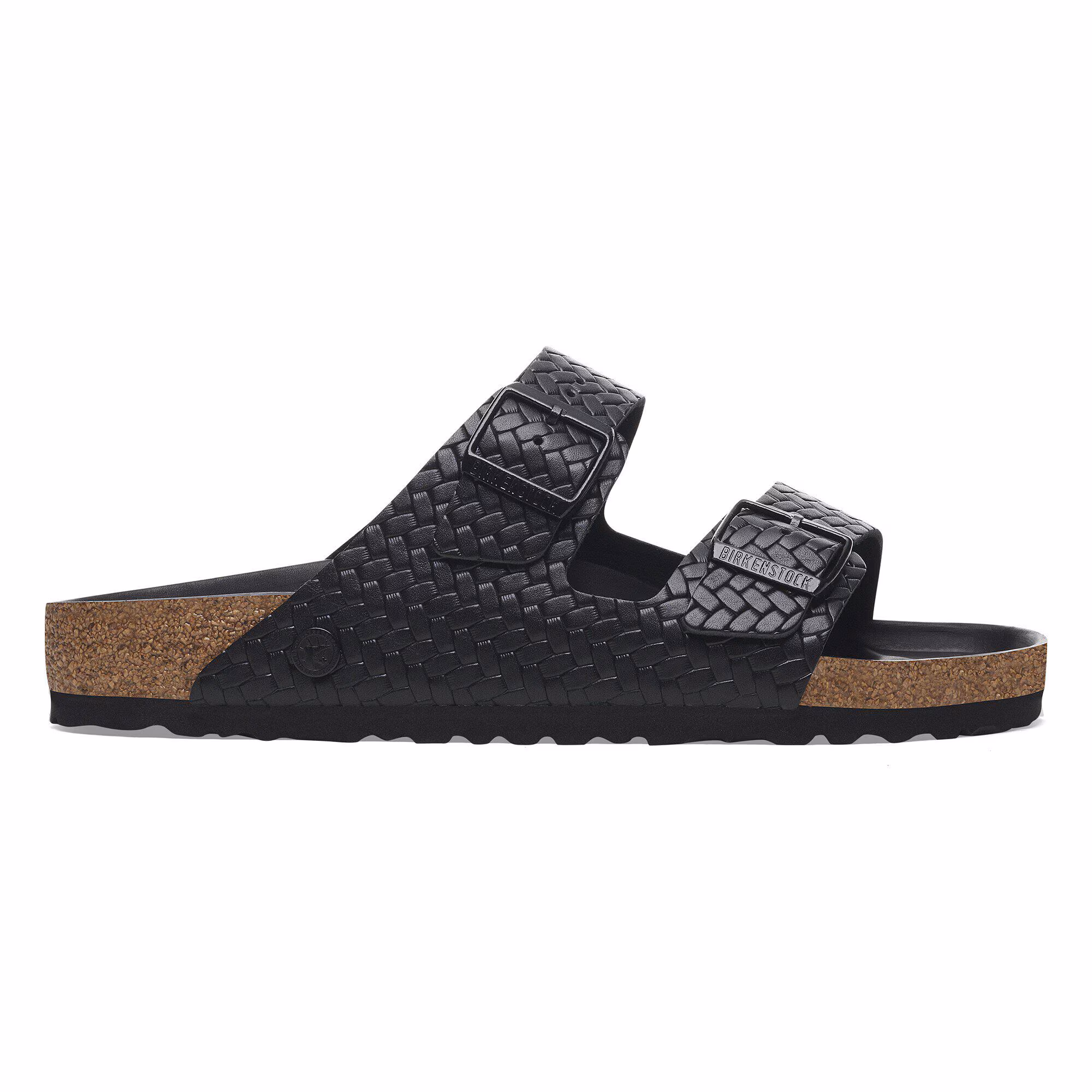 Arizona Rivet Logo Cuir naturel - Woven Embossed Black